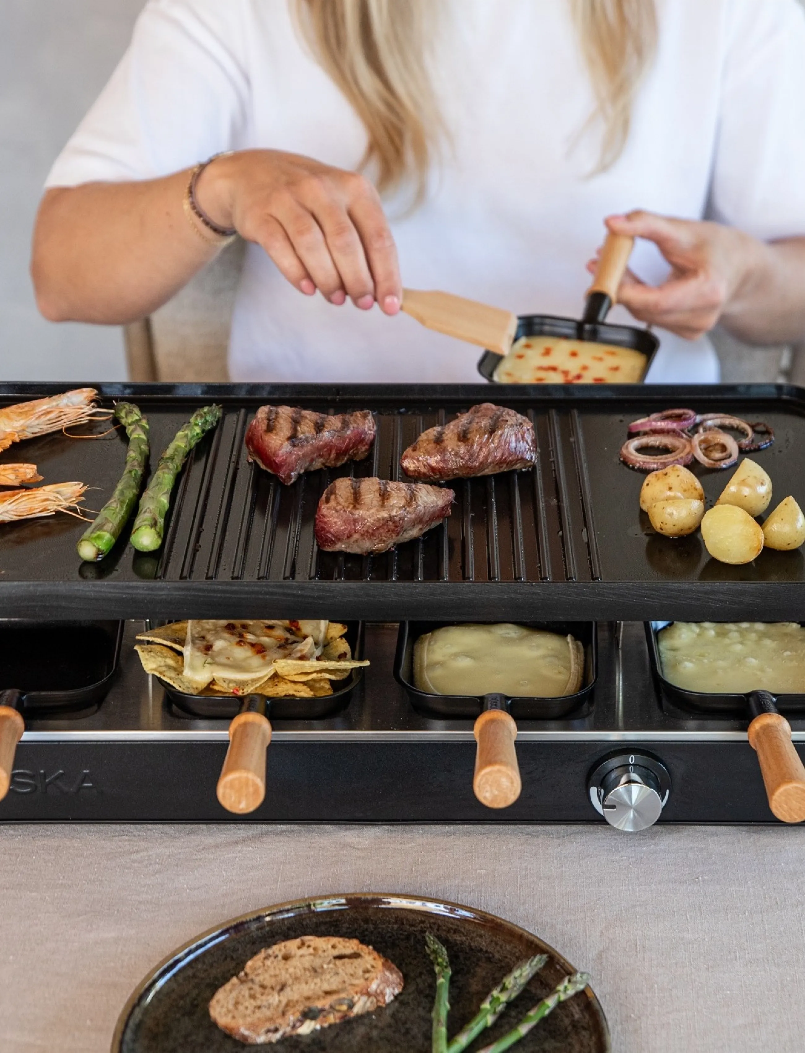 BOSKA - Raclette Party BOSKA® - bordsgrillar - black/brown/stainless - 2