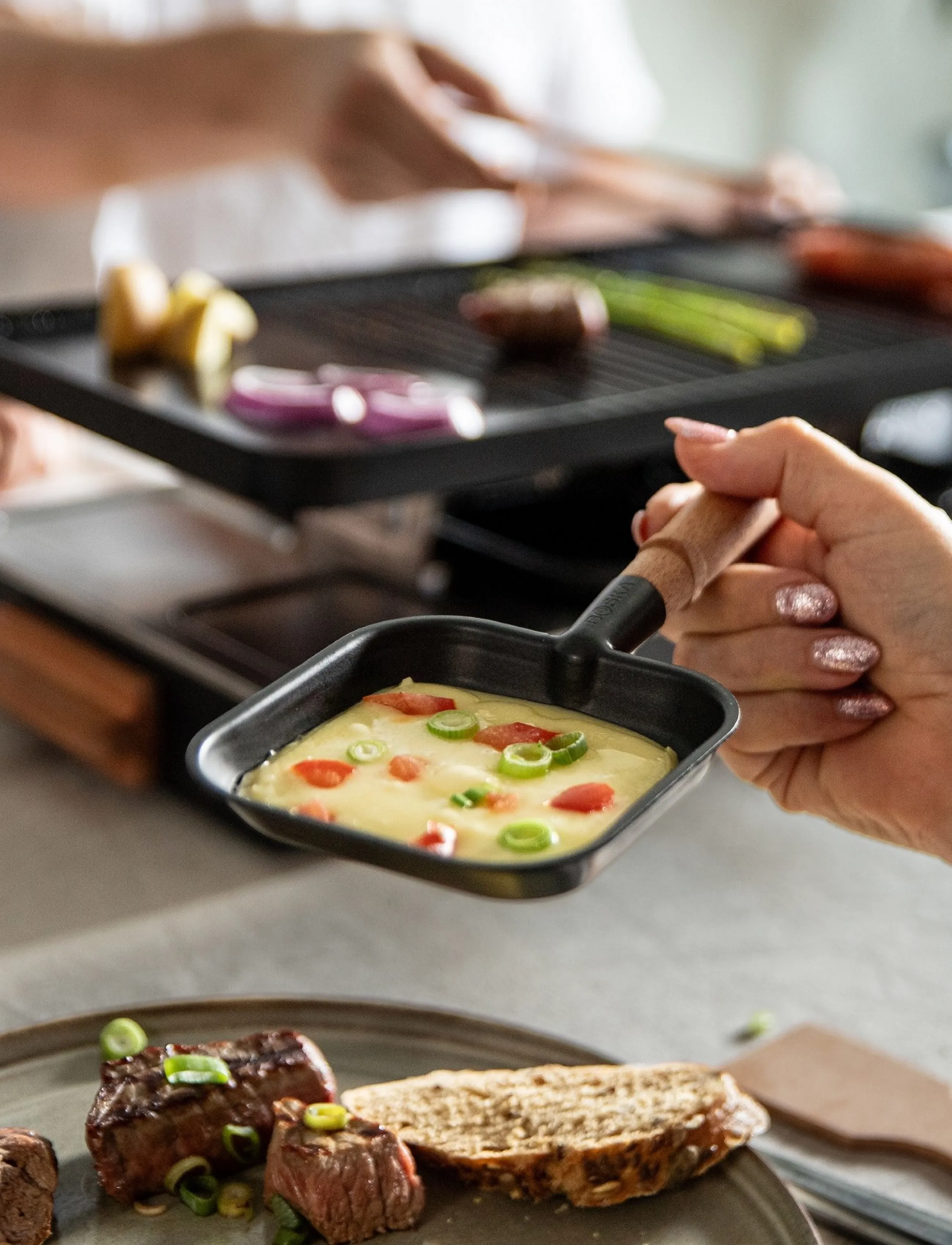BOSKA - Raclette Party BOSKA® - bordsgrillar - black/brown/stainless - 4