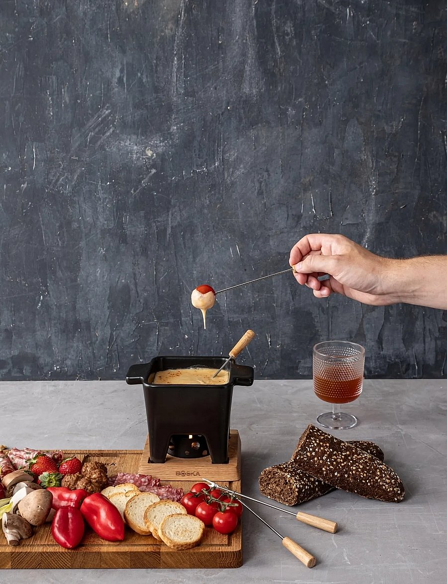 BOSKA - Tapas Fondue L NERO BOSKA® - fonduesæt - black/brown/stainless - 0