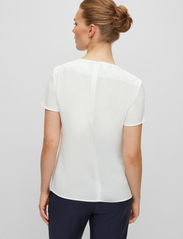 BOSS - Ilyna - short-sleeved blouses - open white - 5