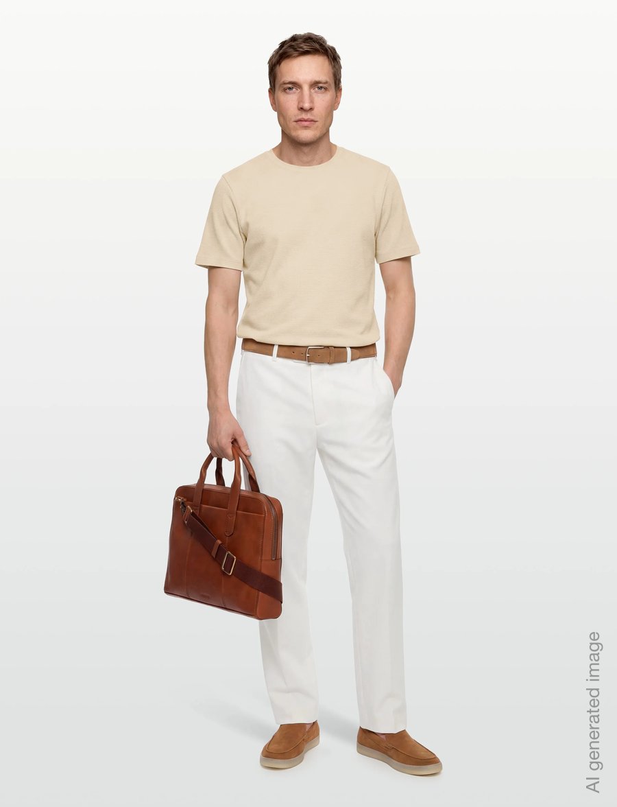 BOSS - Tiburt 240 - t-krekli ar īsām piedurknēm - open white - 0