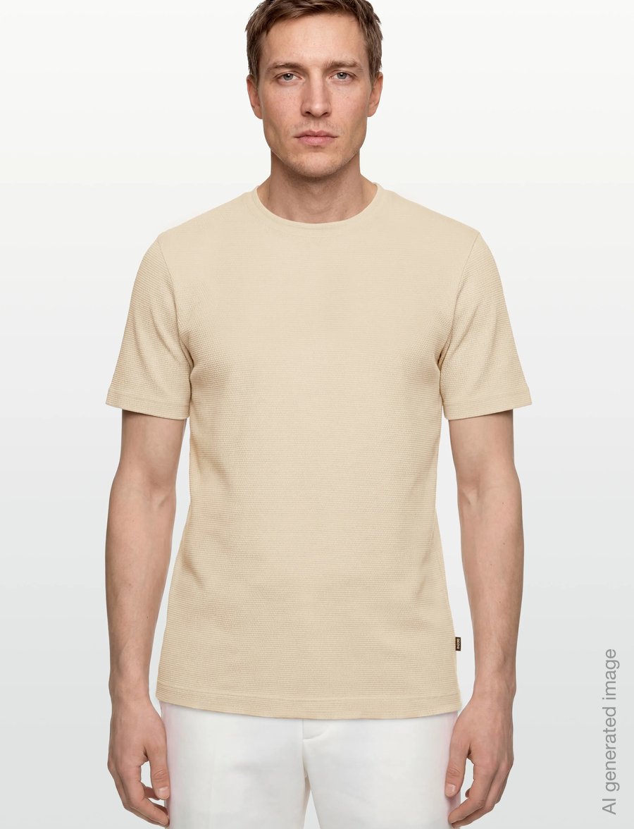 BOSS - Tiburt 240 - t-krekli ar īsām piedurknēm - open white - 3
