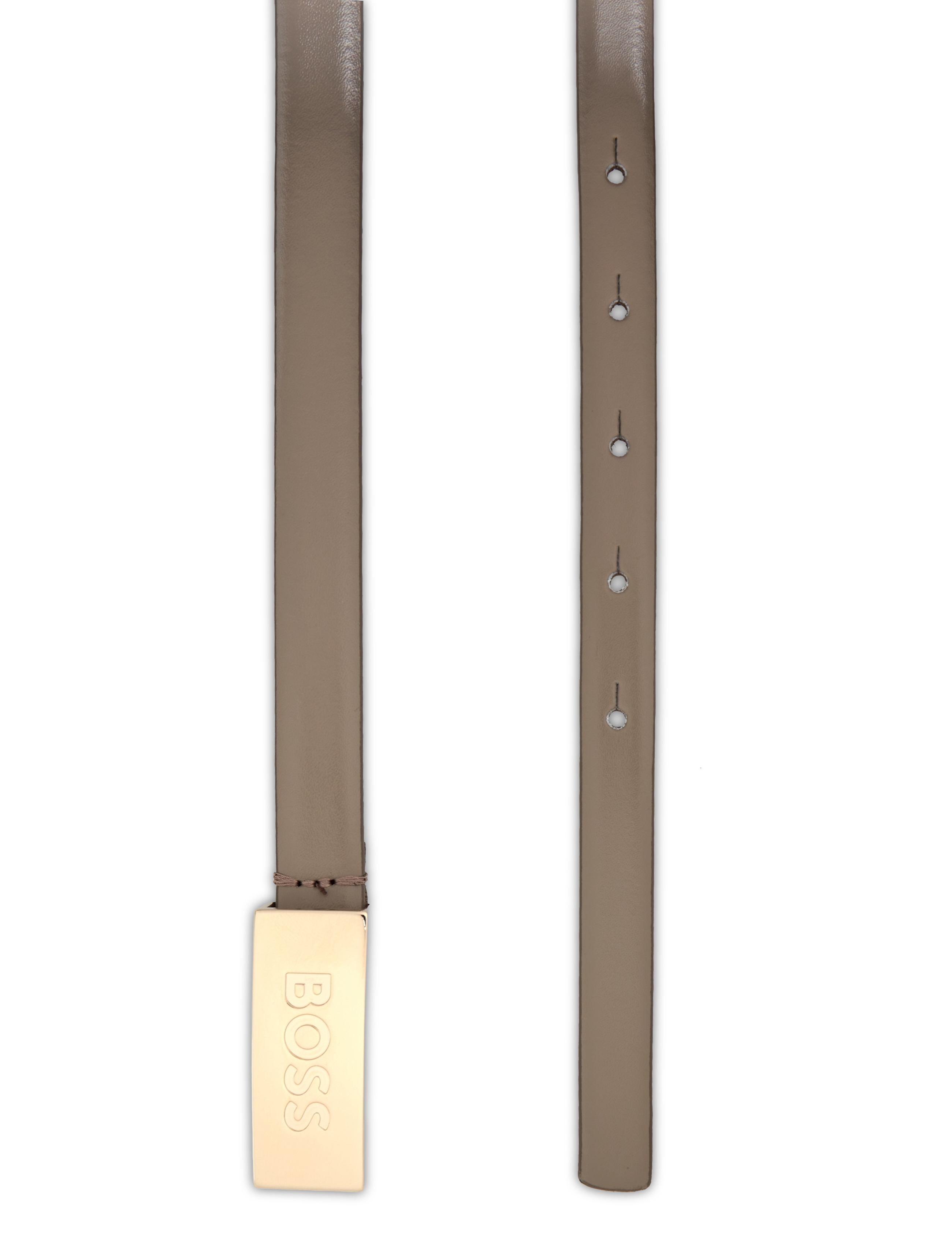 BOSS - Amber Belt 1,5cm - dark beige - 1