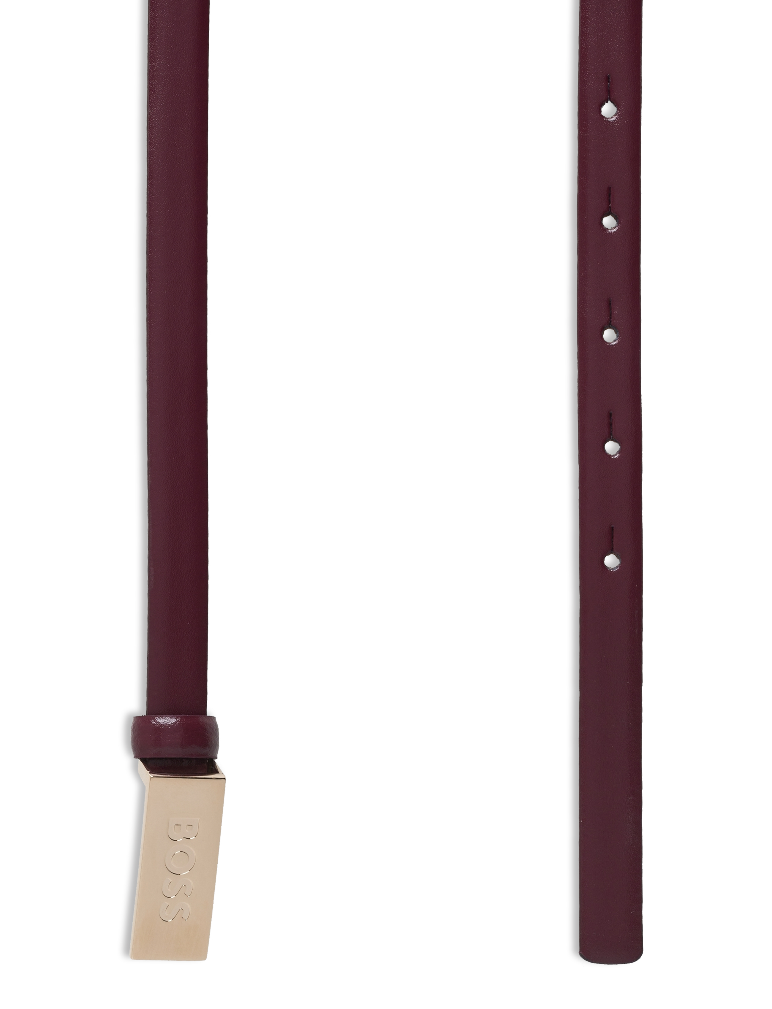 BOSS - Amber Belt 1,5cm - dark red - 1