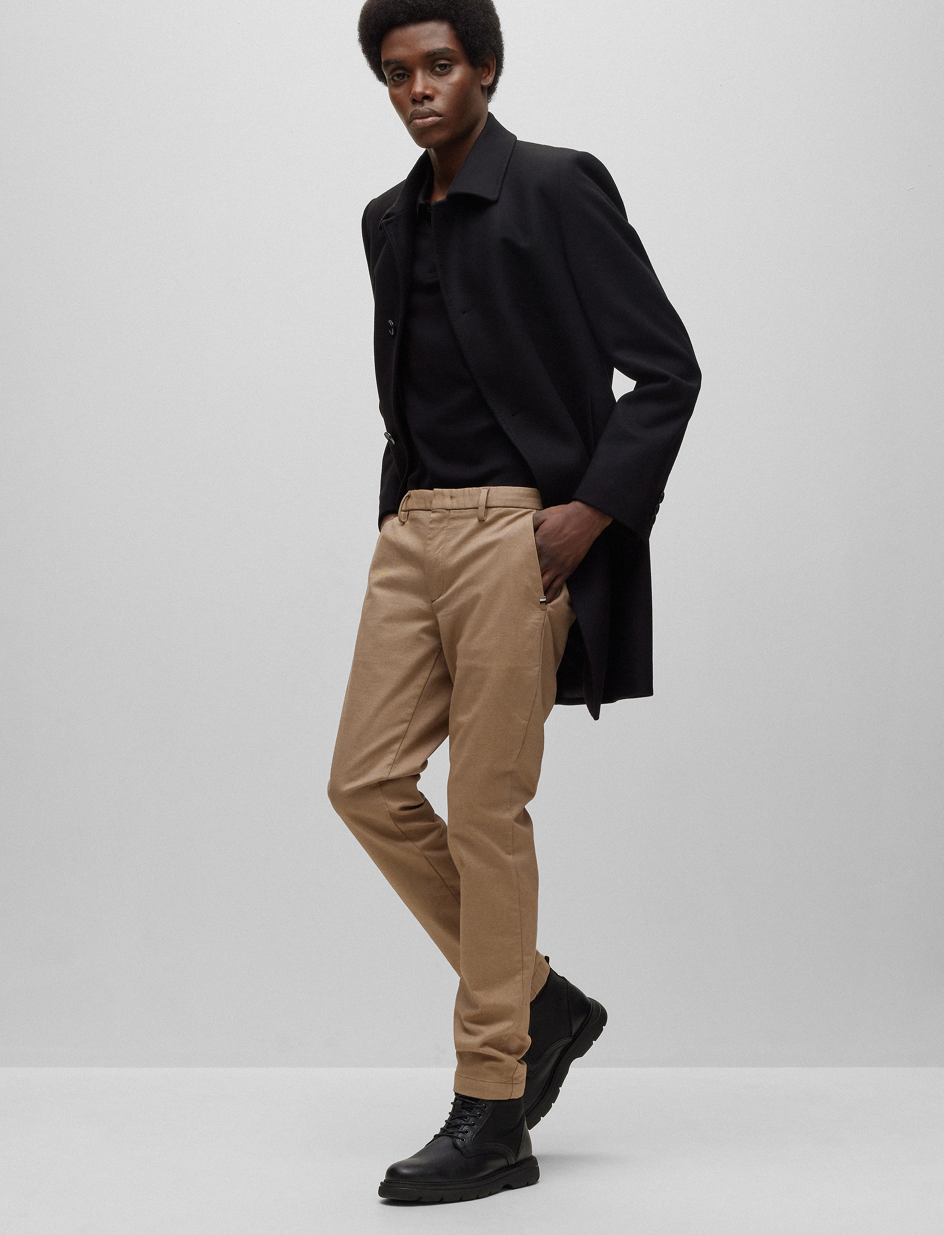 BOSS Parlay 147, M, Polos, Schwarz - Short-sleeved, Männerswear