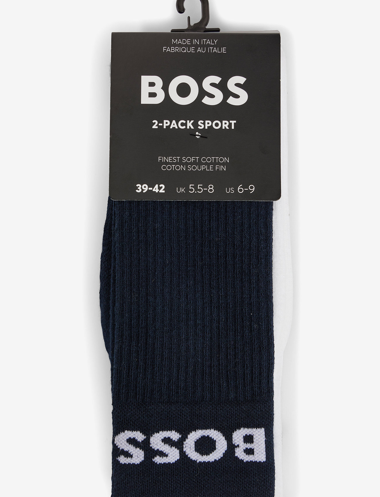 Calzini Sportivi BOSS 2 Paia Con Logo Ai Polsini - Uomo Comfort Imbottito - 5