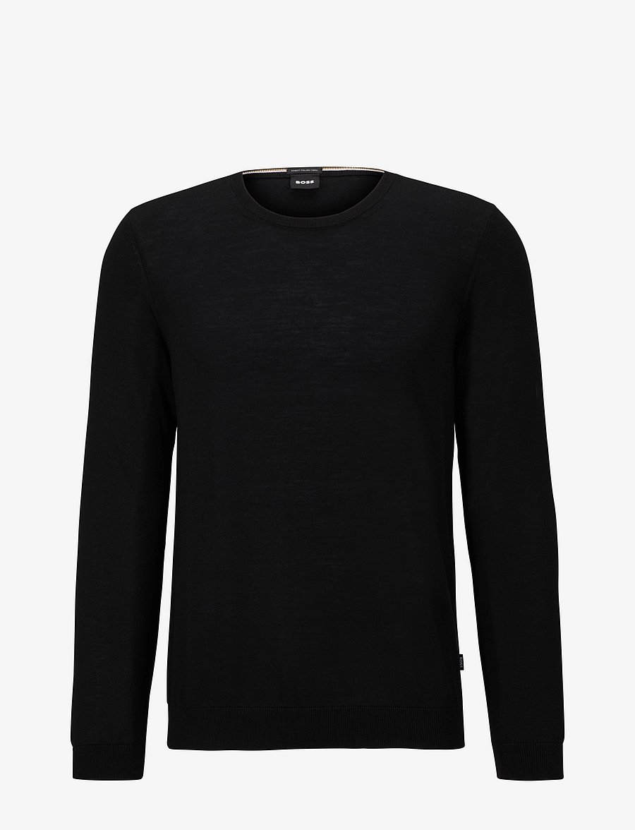 BOSS - Leno-P - okrągły dekolt - black - 1