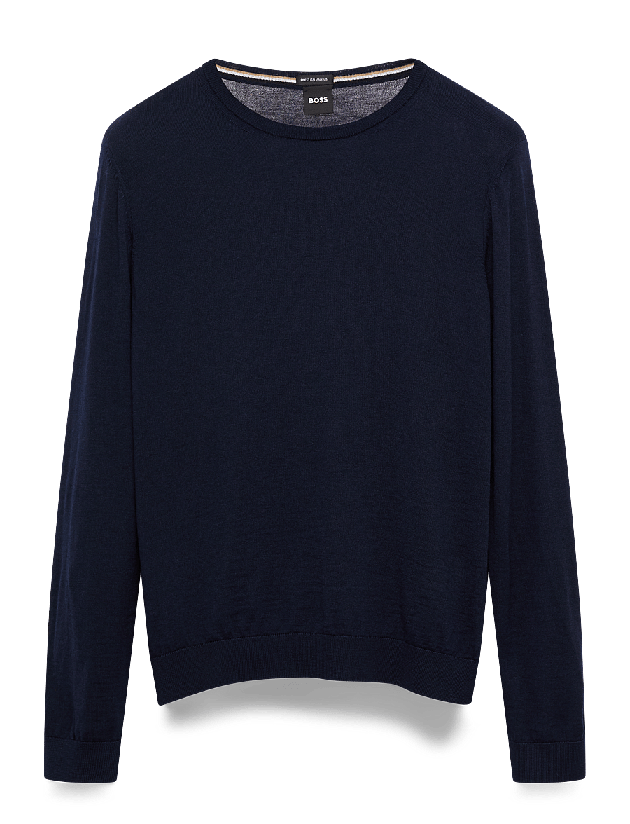 BOSS - Leno-P - rundhals - dark blue - 1