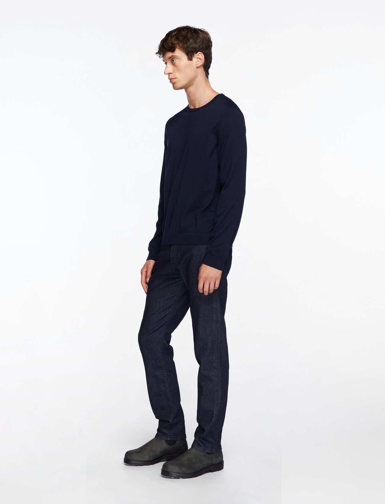 BOSS - Leno-P - rundhals - dark blue - 3