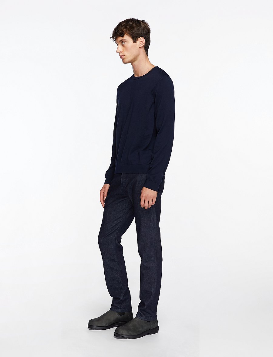 BOSS - Leno-P - rundhals - dark blue - 3