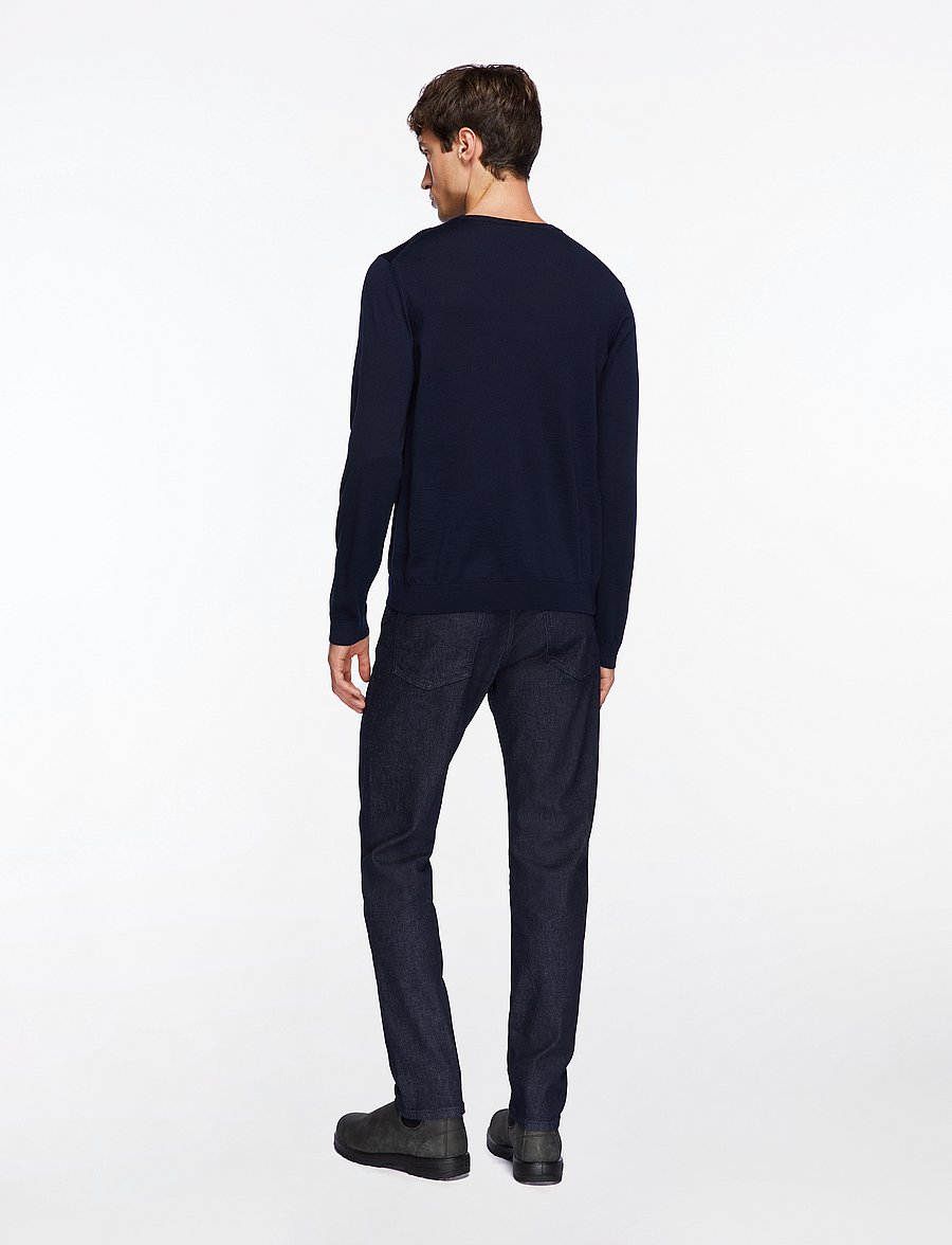 BOSS - Leno-P - rundhals - dark blue - 4