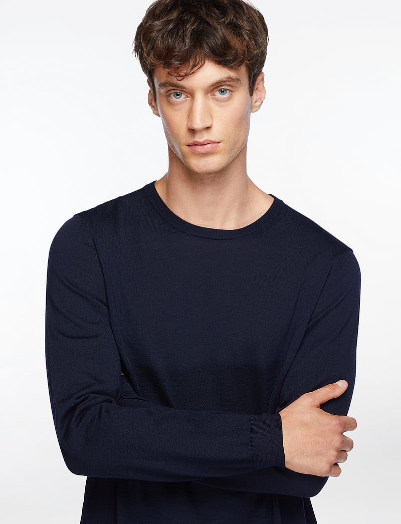 BOSS - Leno-P - rundhals - dark blue - 5