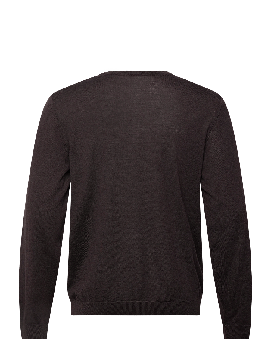 BOSS - Leno-P - rund hals - dark brown - 1