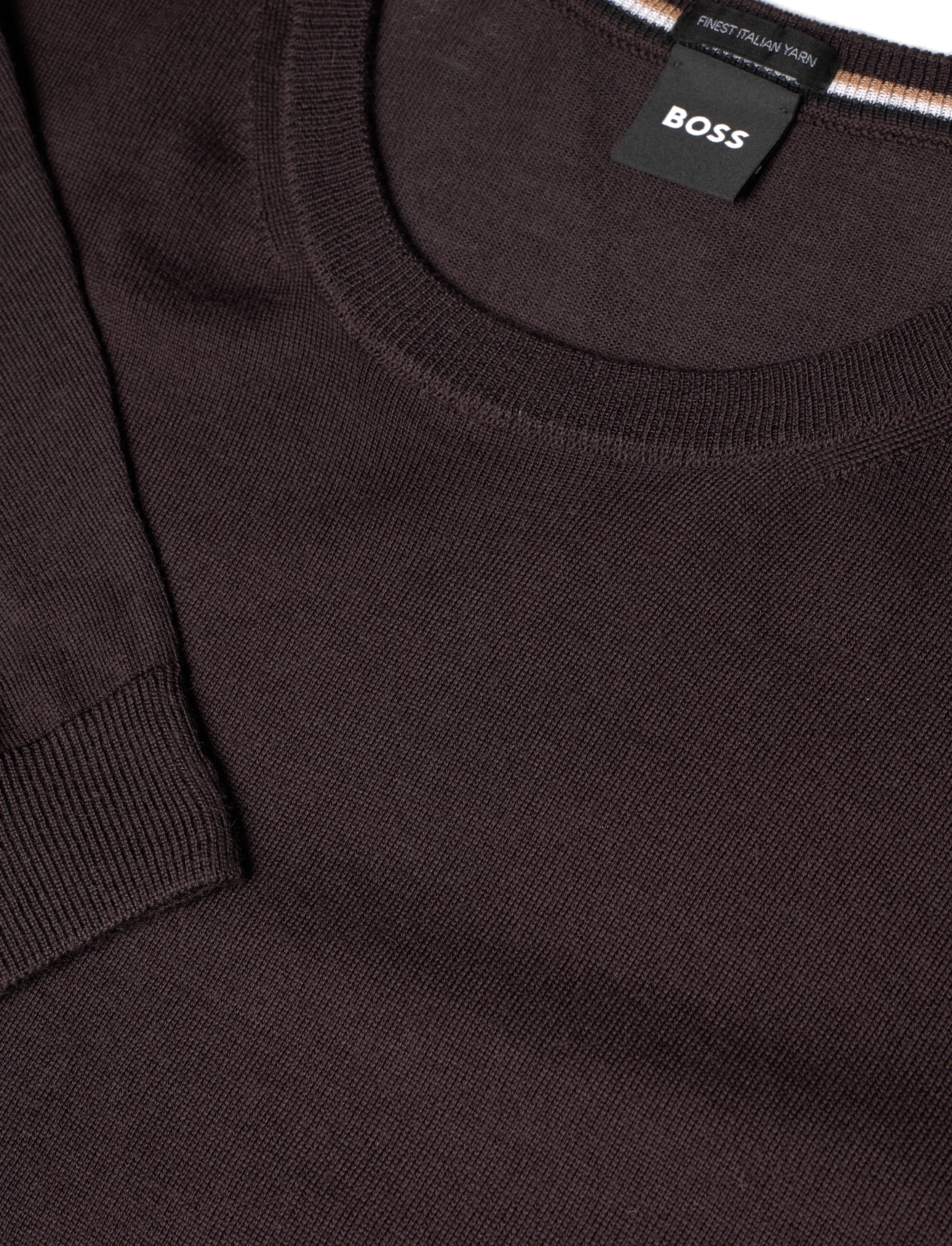 BOSS - Leno-P - trøjer - dark brown - 2