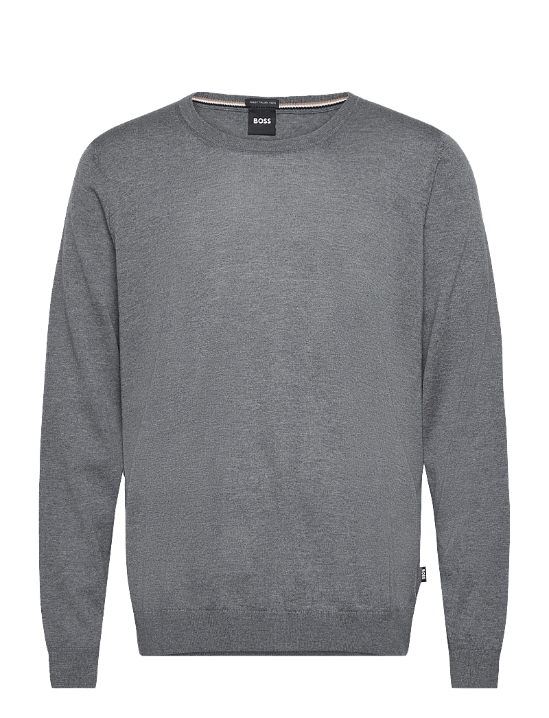 BOSS - Leno-P - rundhals - medium grey - 1