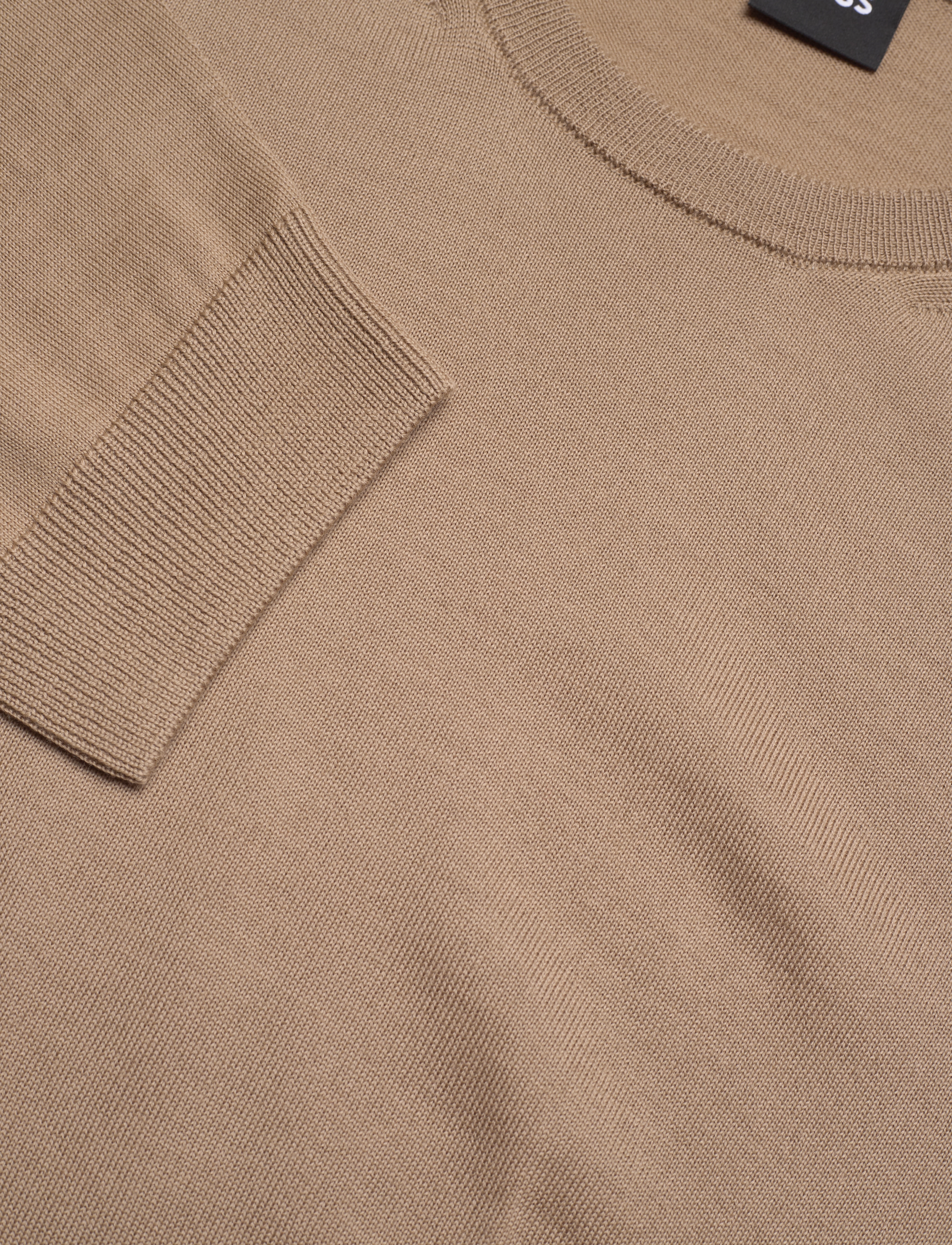 BOSS - Leno-P - basic-strickmode - open beige - 2