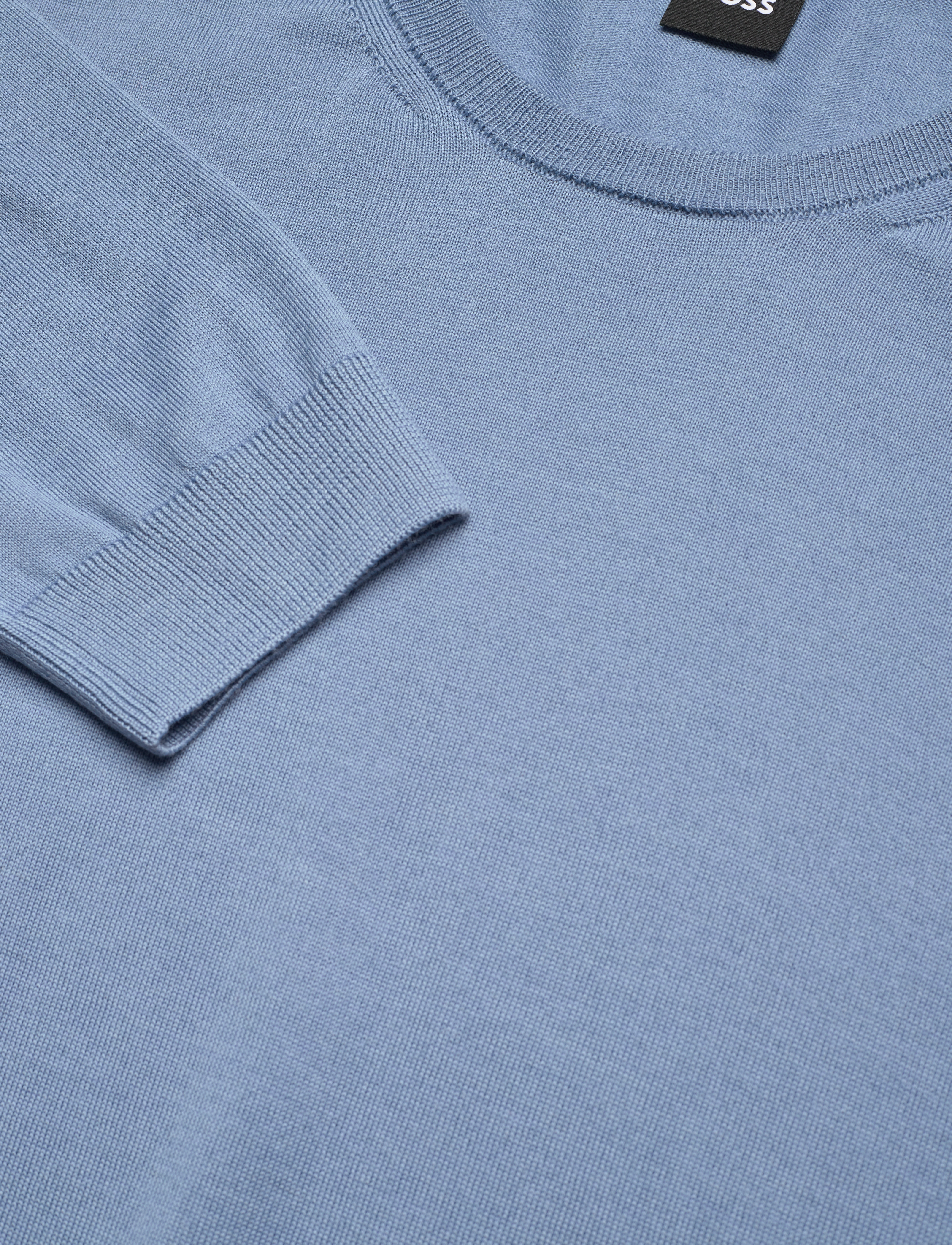 BOSS - Leno-P - basic-strickmode - open blue - 2