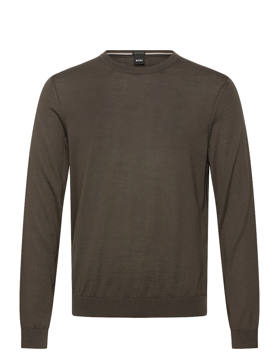 BOSS - Leno-P - rund hals - open green - 0