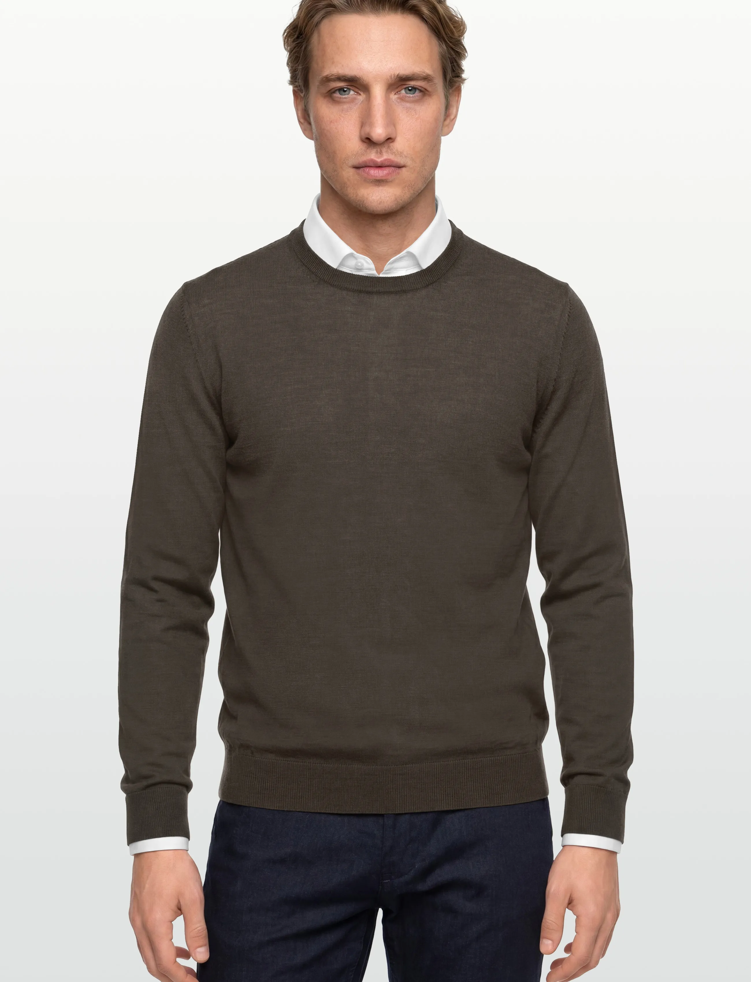 BOSS - Leno-P - basic knitwear - open green - 3