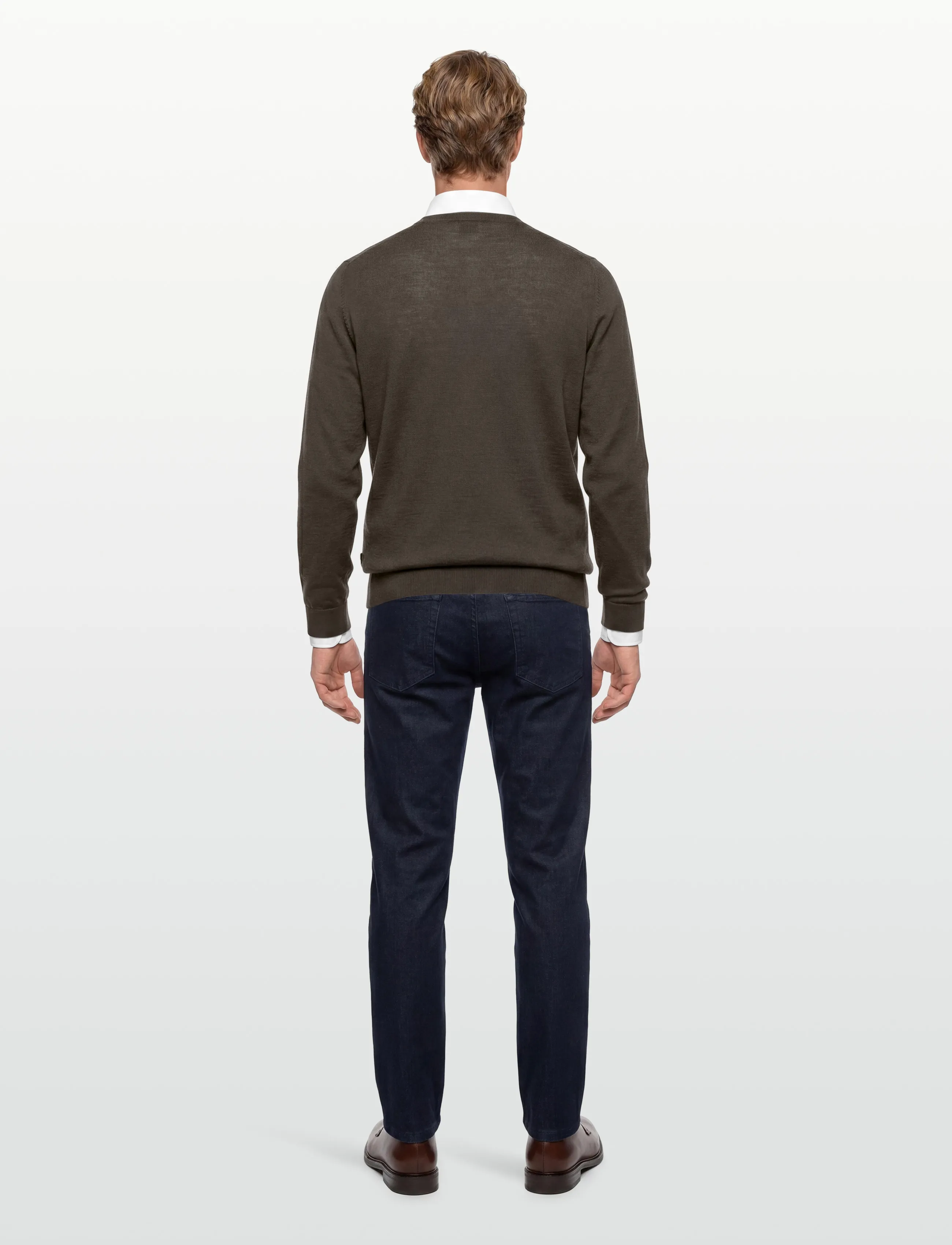 BOSS - Leno-P - basic knitwear - open green - 4