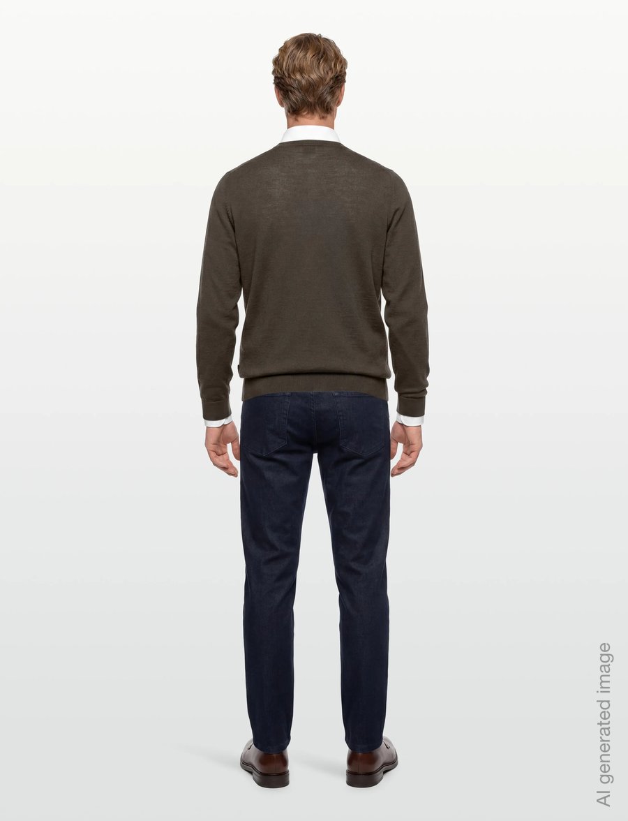BOSS - Leno-P - rund hals - open green - 4
