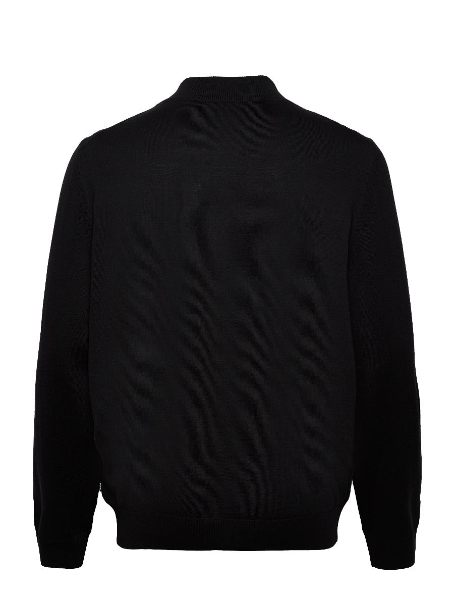 BOSS - Balonso - pullover mit durchgehendem reißverschluss - black - 2