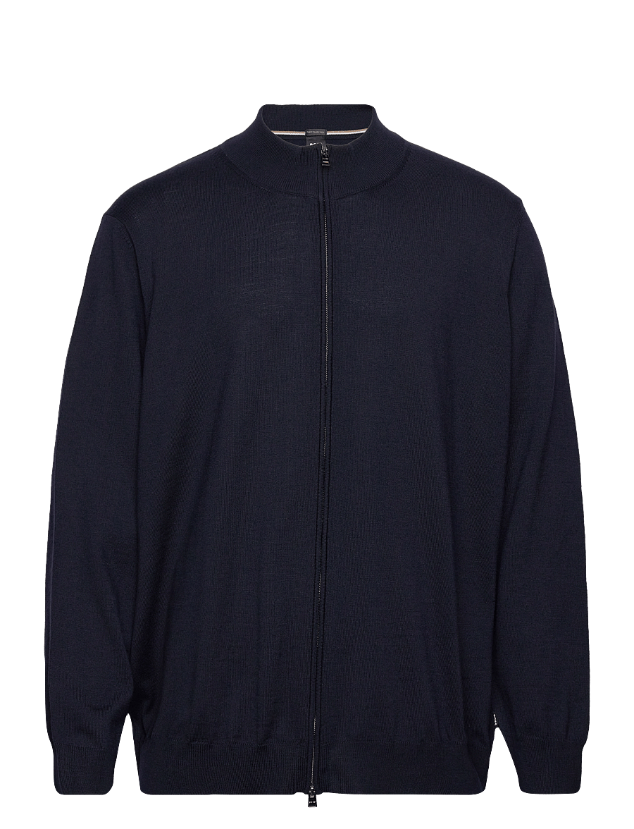 BOSS - Balonso - pullover mit durchgehendem reißverschluss - dark blue - 1