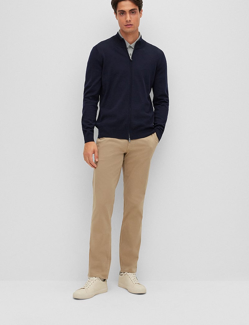 BOSS - Balonso - fullzip strik - dark blue - 0