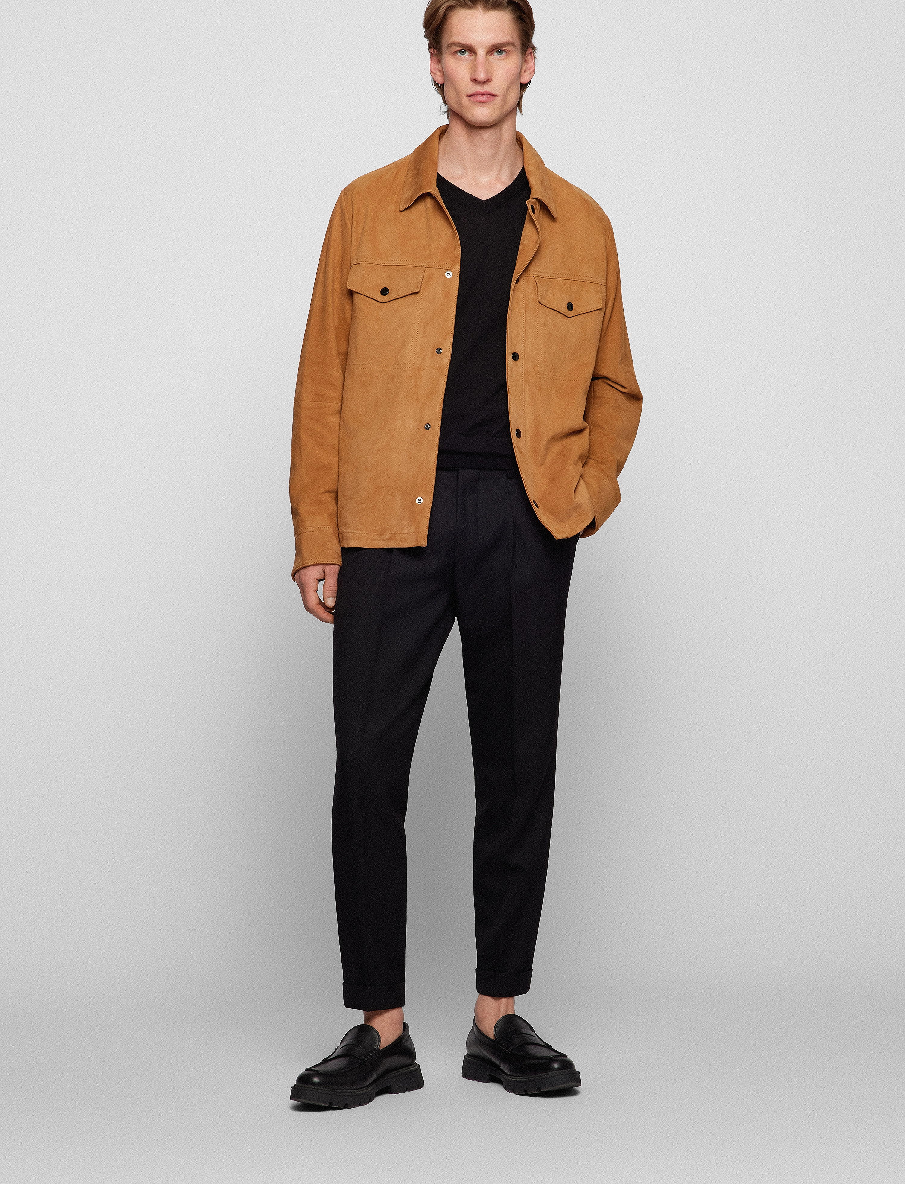 BOSS Melba-P, XL, Black, Strik > V-Halse, Herre