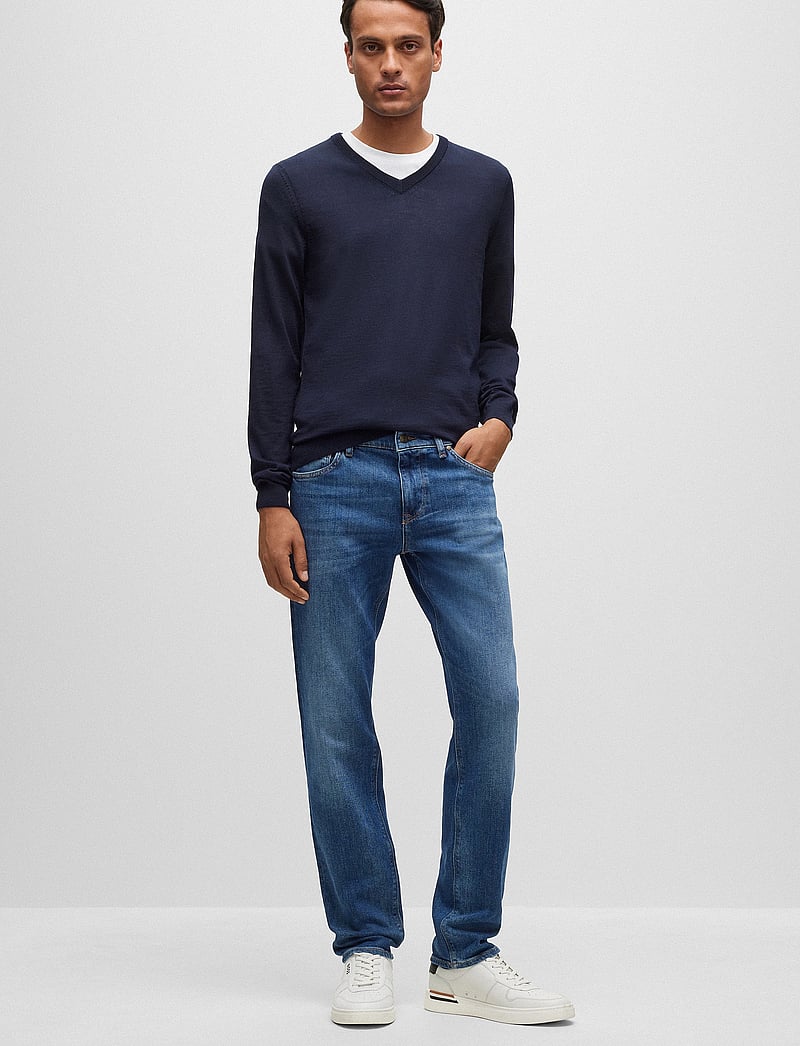 BOSS - Melba-P - v-hals - dark blue - 0