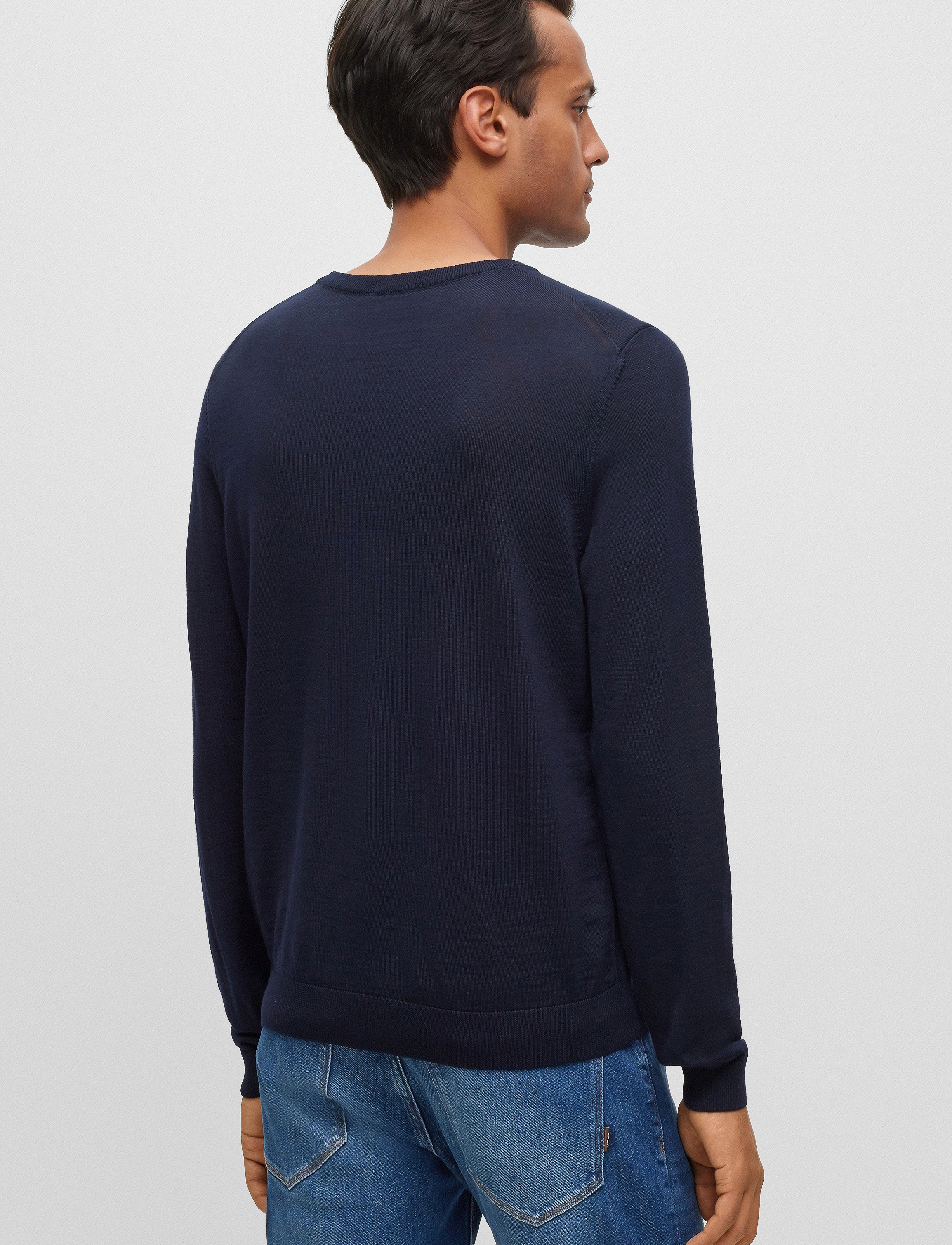BOSS - Melba-P - stickat - dark blue - 4
