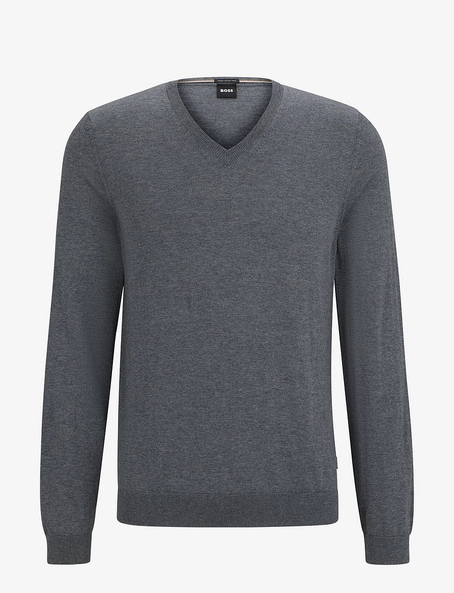BOSS - Melba-P - v-hals - medium grey - 1