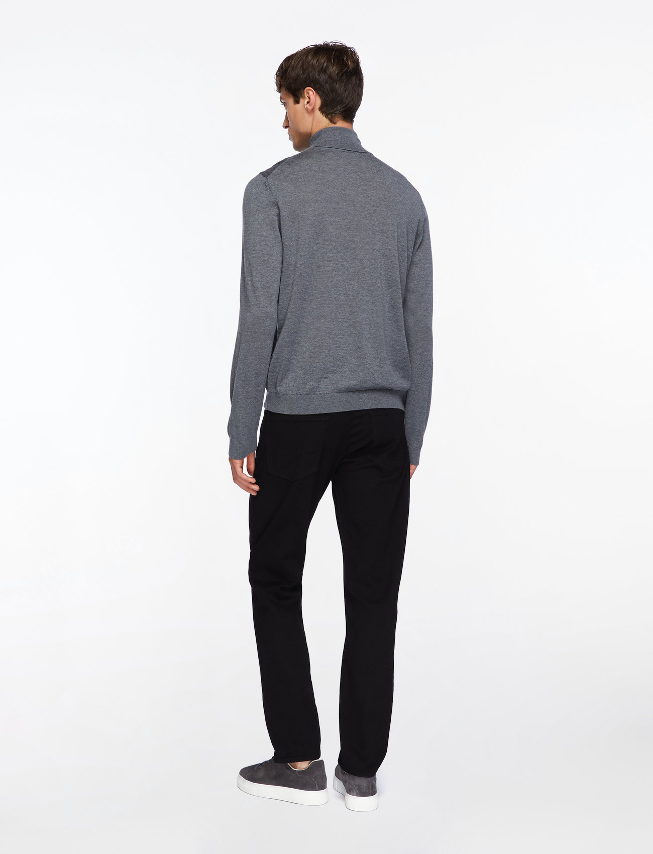 BOSS - Musso-P - kõrge kaelusega džemprid - medium grey - 4