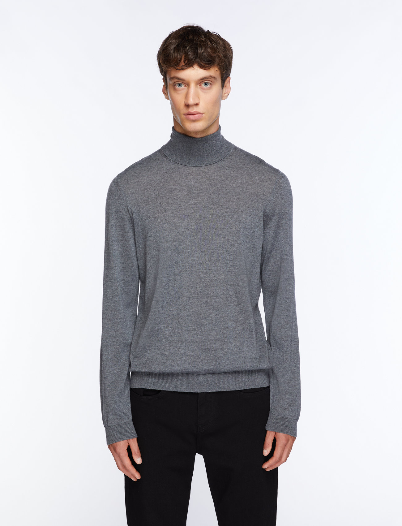 BOSS - Musso-P - kõrge kaelusega džemprid - medium grey - 0