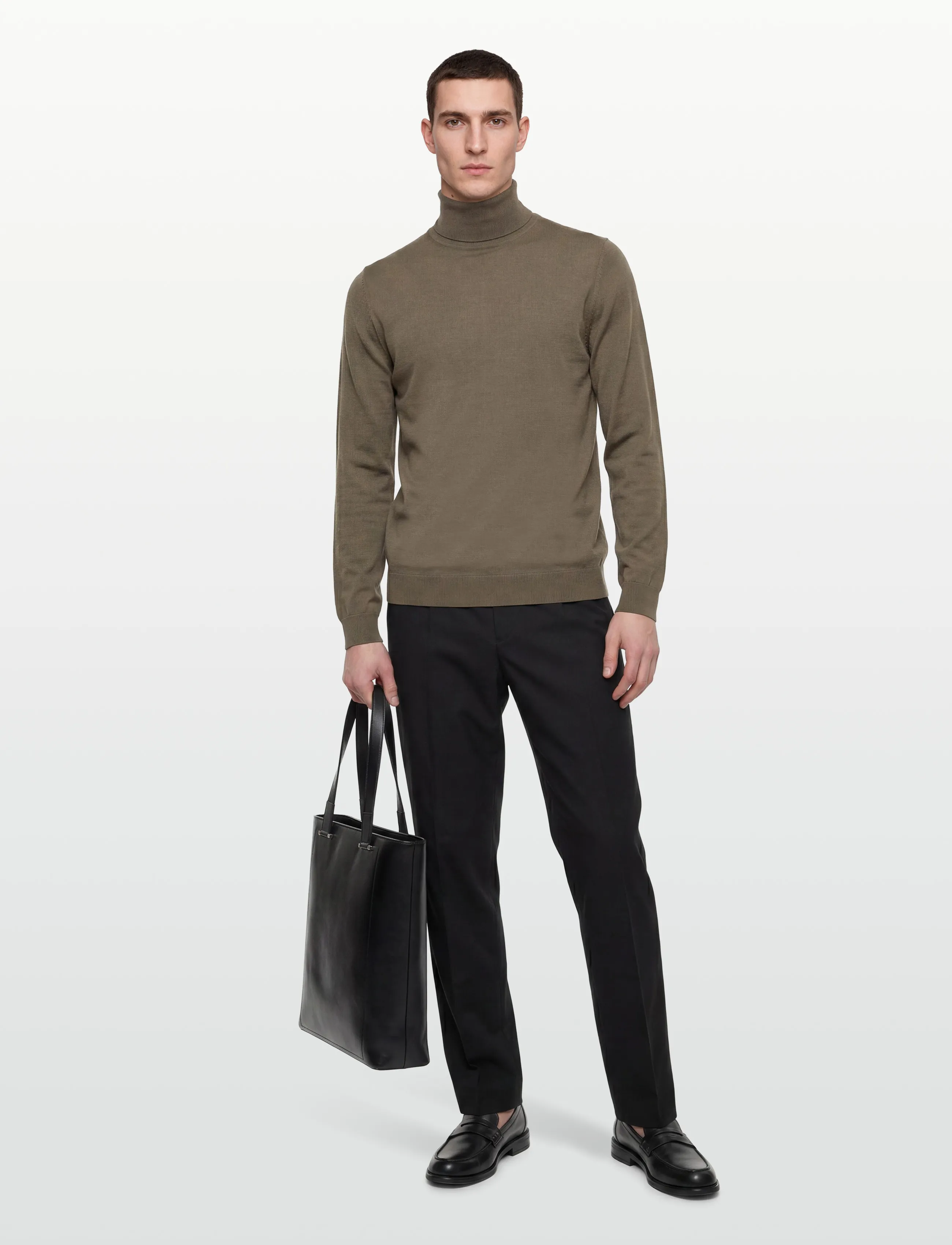 BOSS - Musso-P - rollkragen - open brown - 0