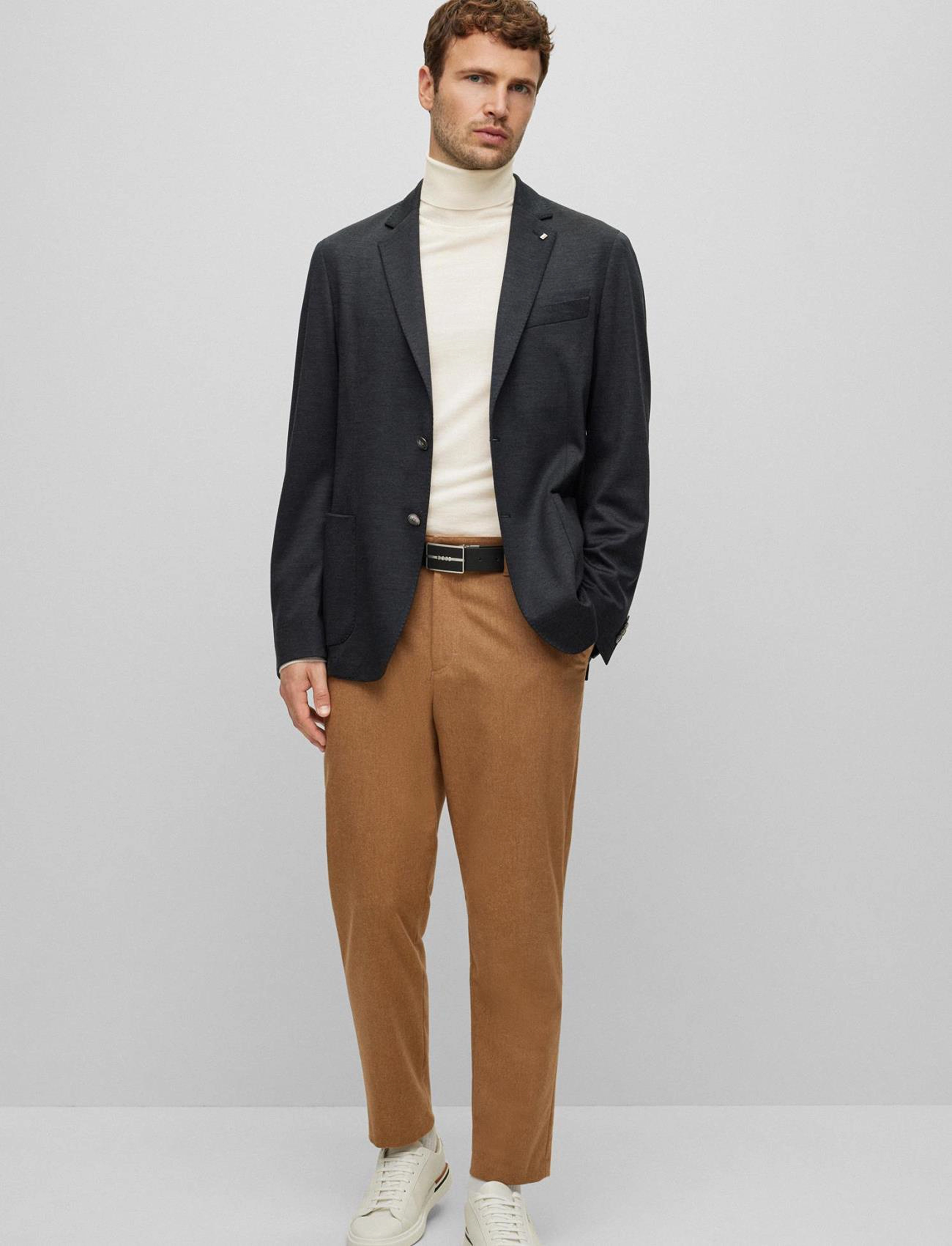 BOSS Musso-P, L, Knitwear, Creme - Turtlenecks, Männerswear