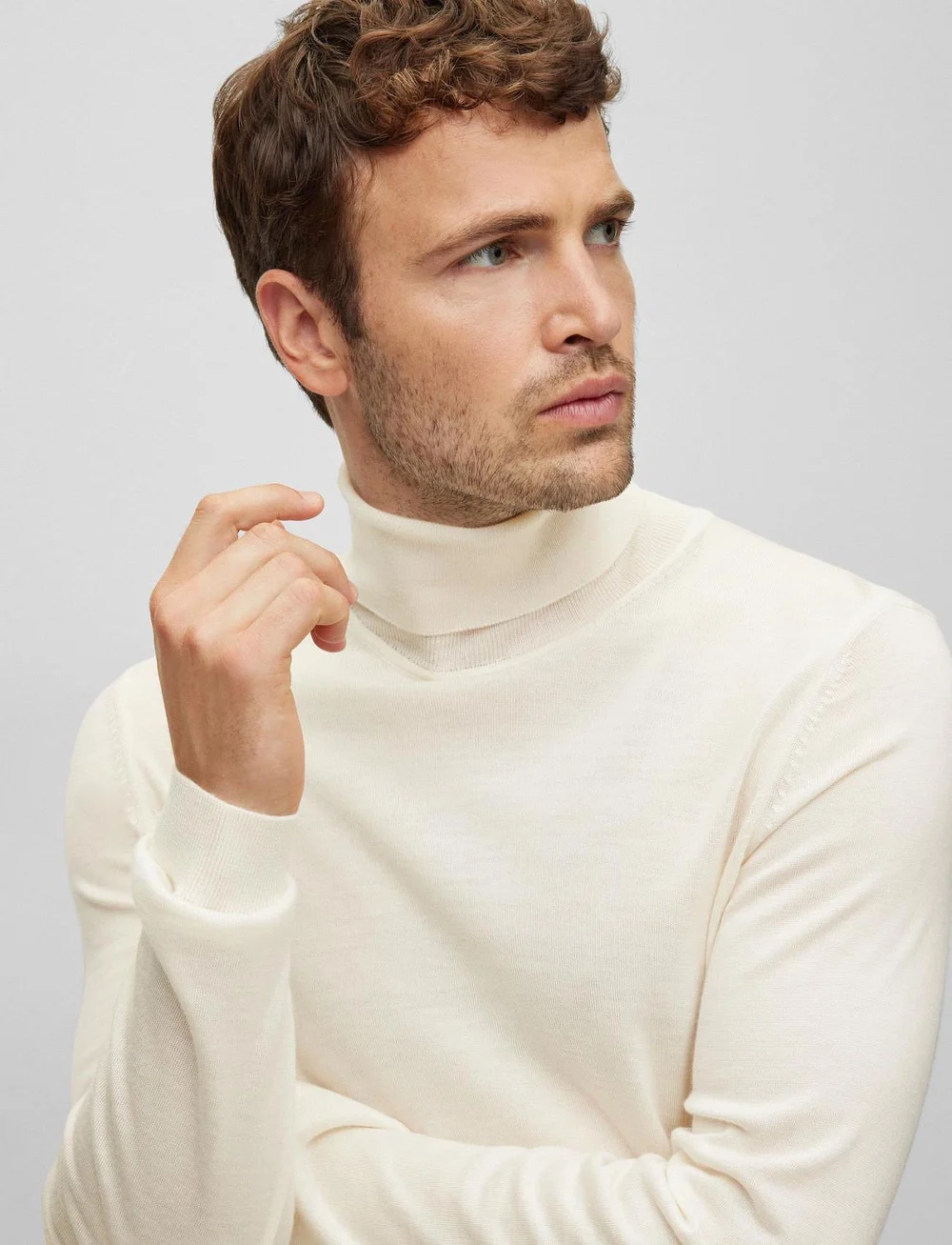 BOSS - Musso-P - turtlenecks - open white - 3