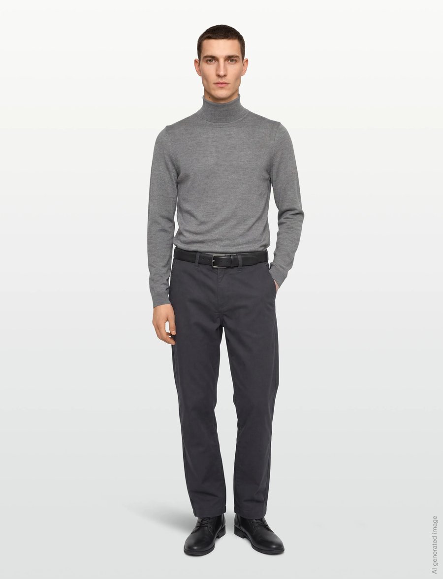 BOSS - Musso-P - rollkragenpullover - silver - 0