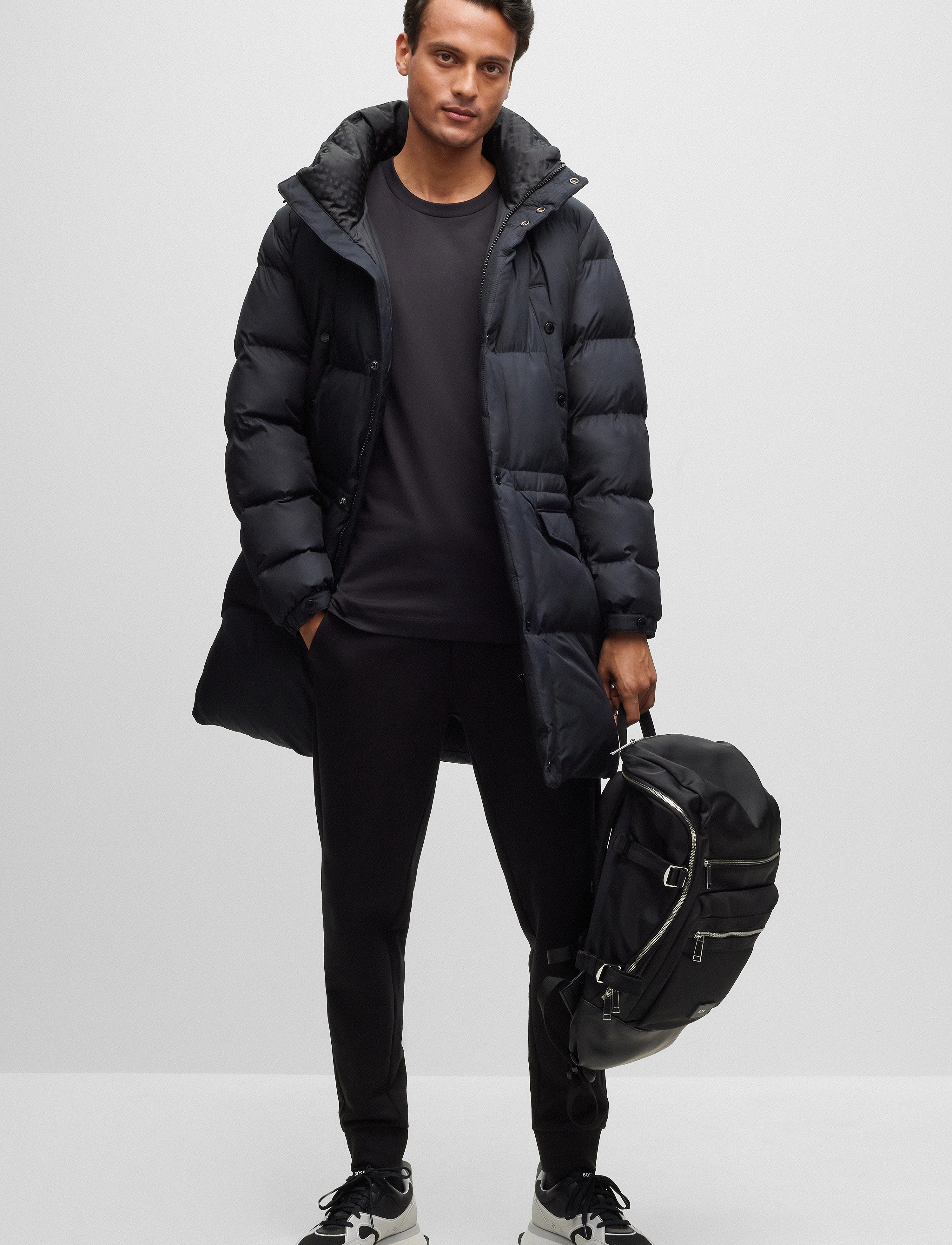 BOSS Thompson 01, Mænd, Basic T-Shirt, Sort, Str: L