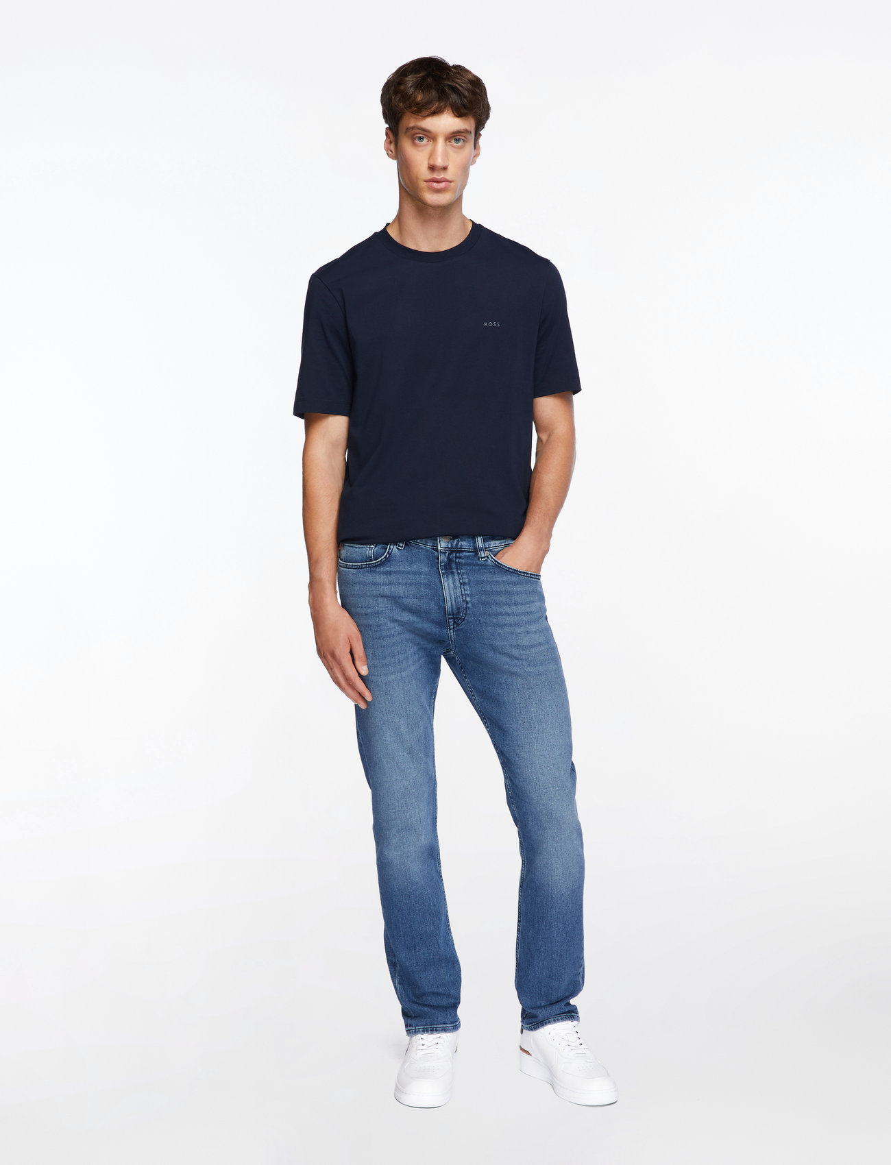 BOSS - Thompson 01 - kortärmade t-shirts - dark blue - 2