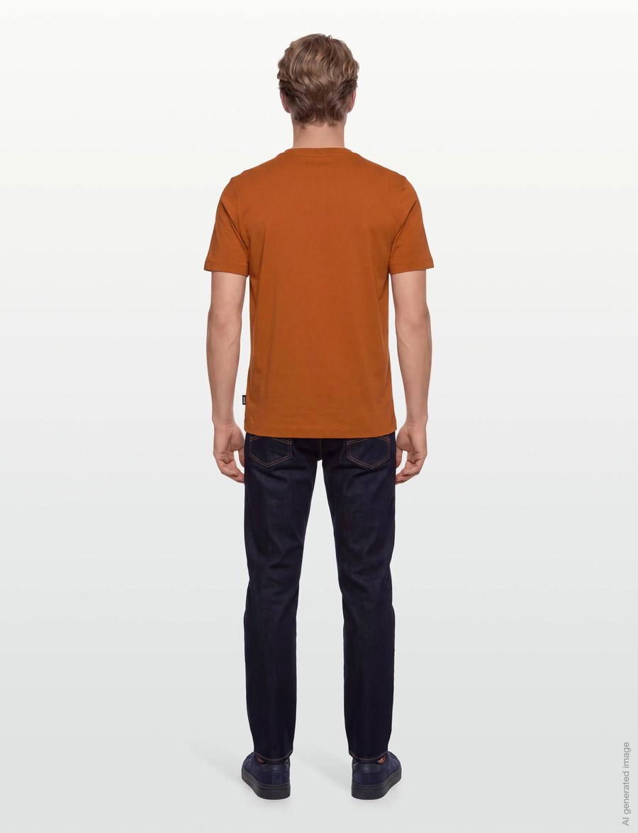 BOSS - Thompson 01 - lühikeste varrukatega t-särgid - dark orange - 4