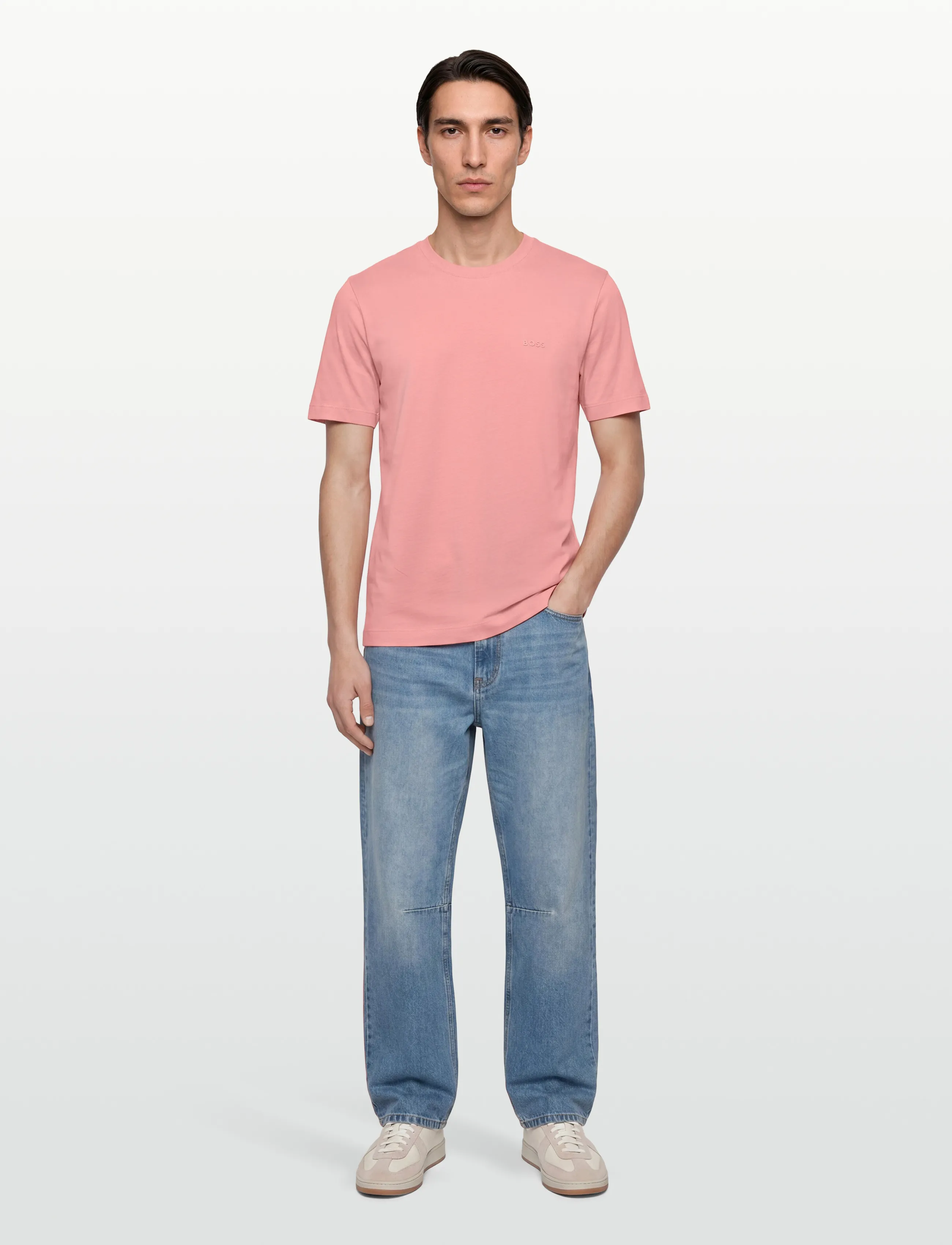 BOSS Thompson 01 - Kurzärmelige T-Shirts - LIGHT/PASTEL PINK / pink/rose