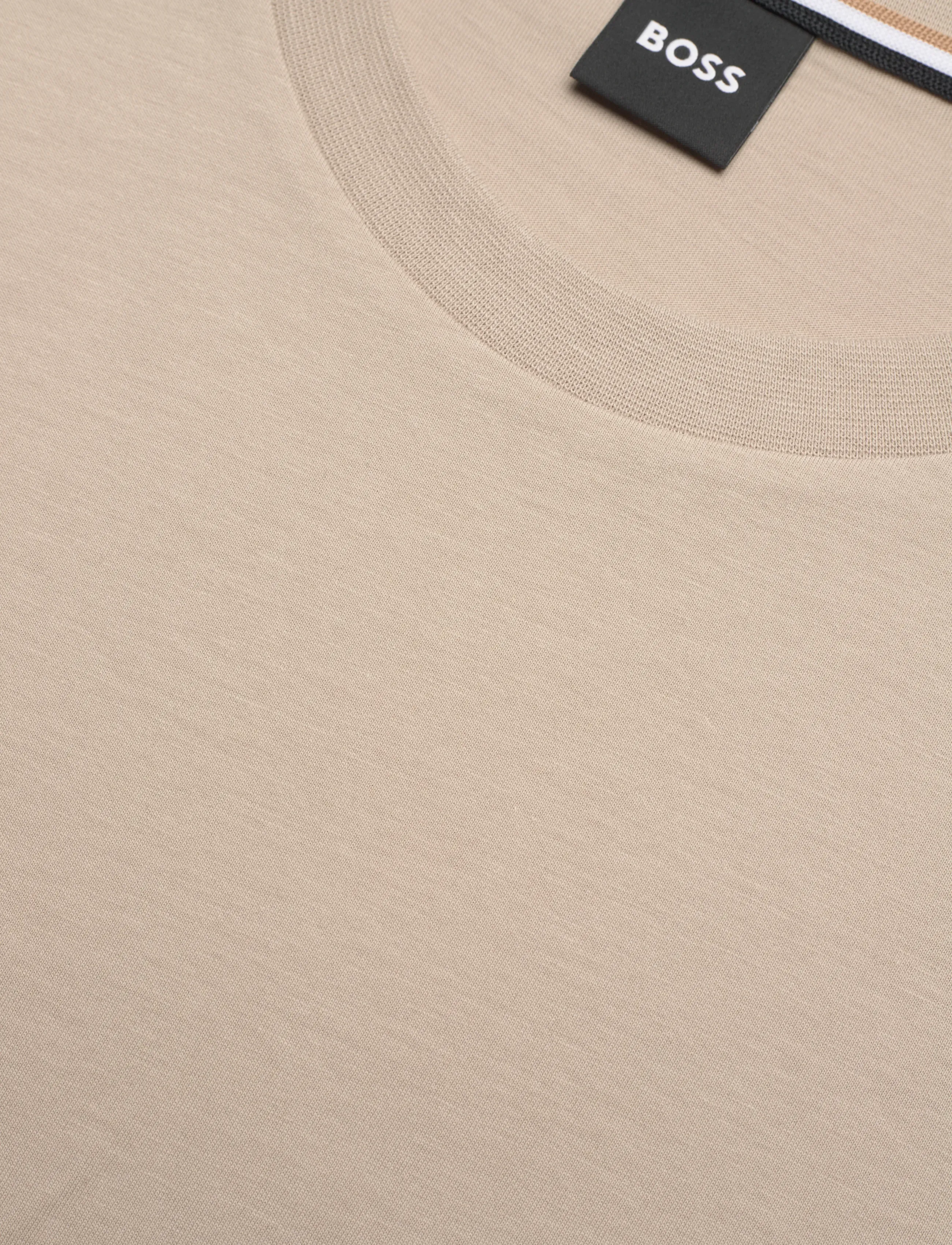 BOSS - Thompson 01 - short-sleeved t-shirts - open beige - 5