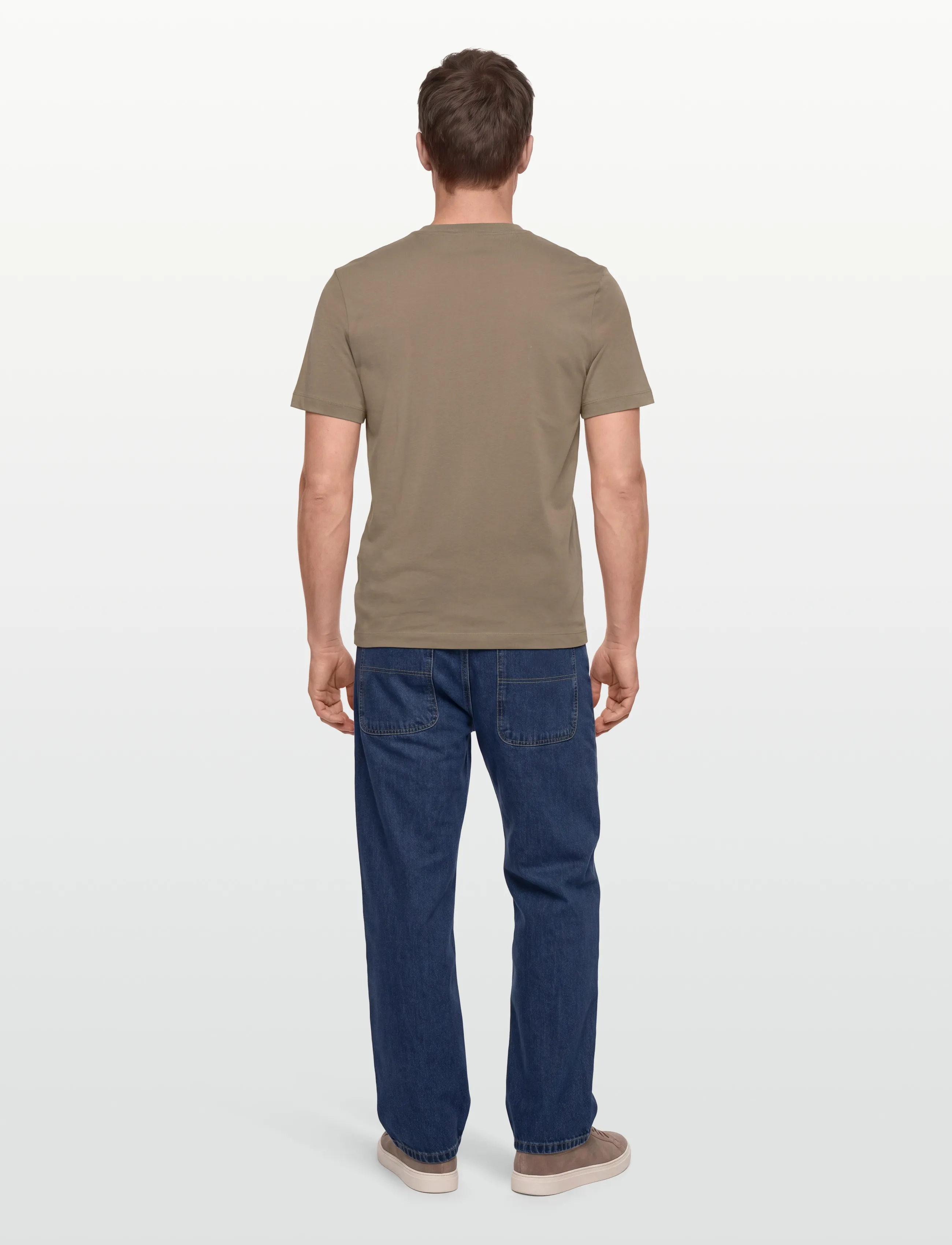 BOSS - Thompson 01 - kurzärmelige t-shirts - open brown - 4