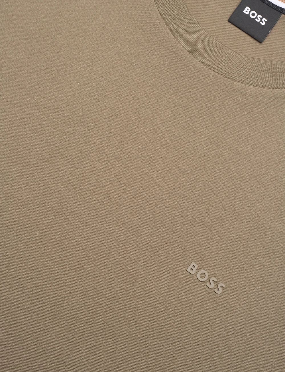 BOSS - Thompson 01 - short-sleeved t-shirts - open brown - 2