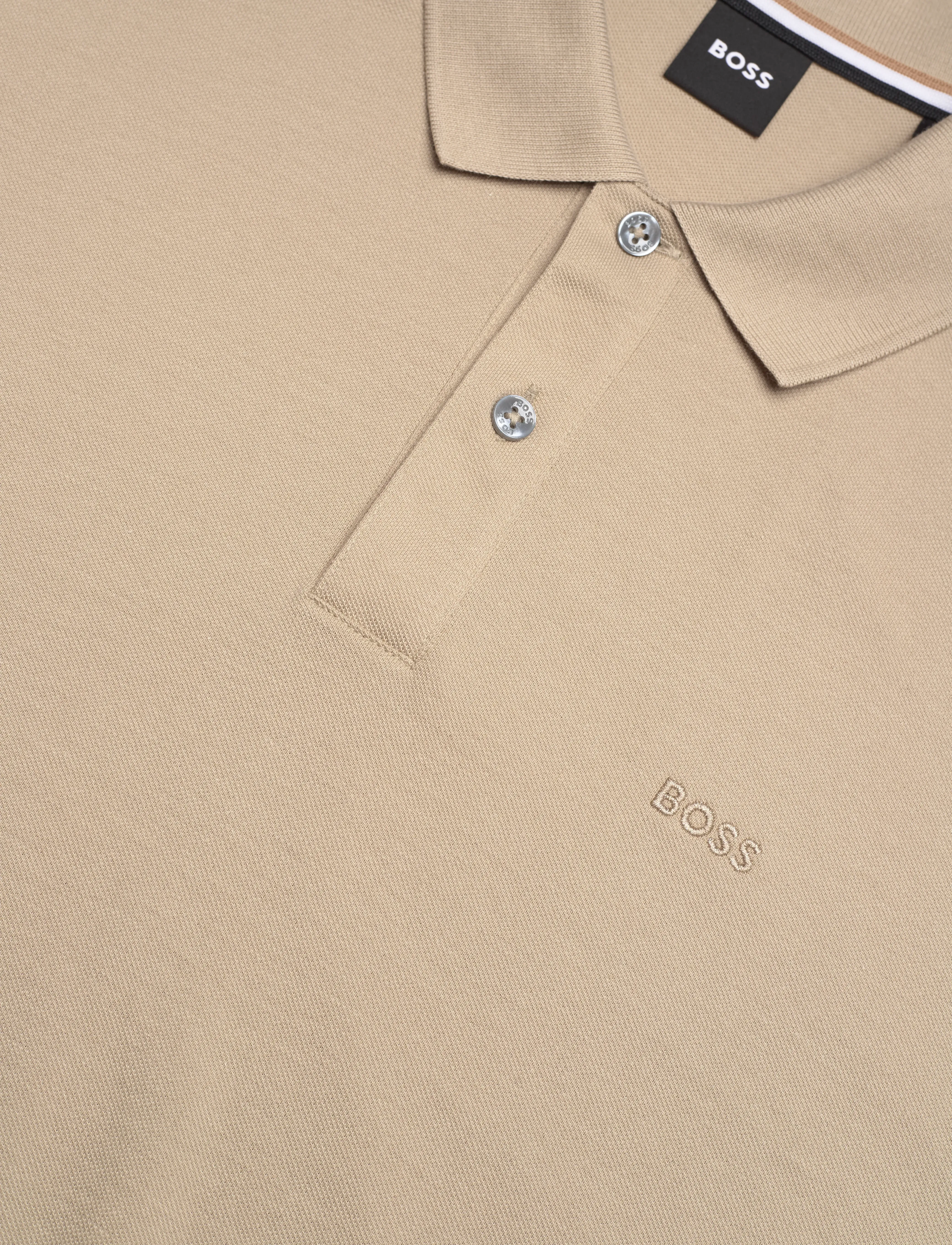 BOSS - Pallas - short-sleeved polos - dark beige - 2