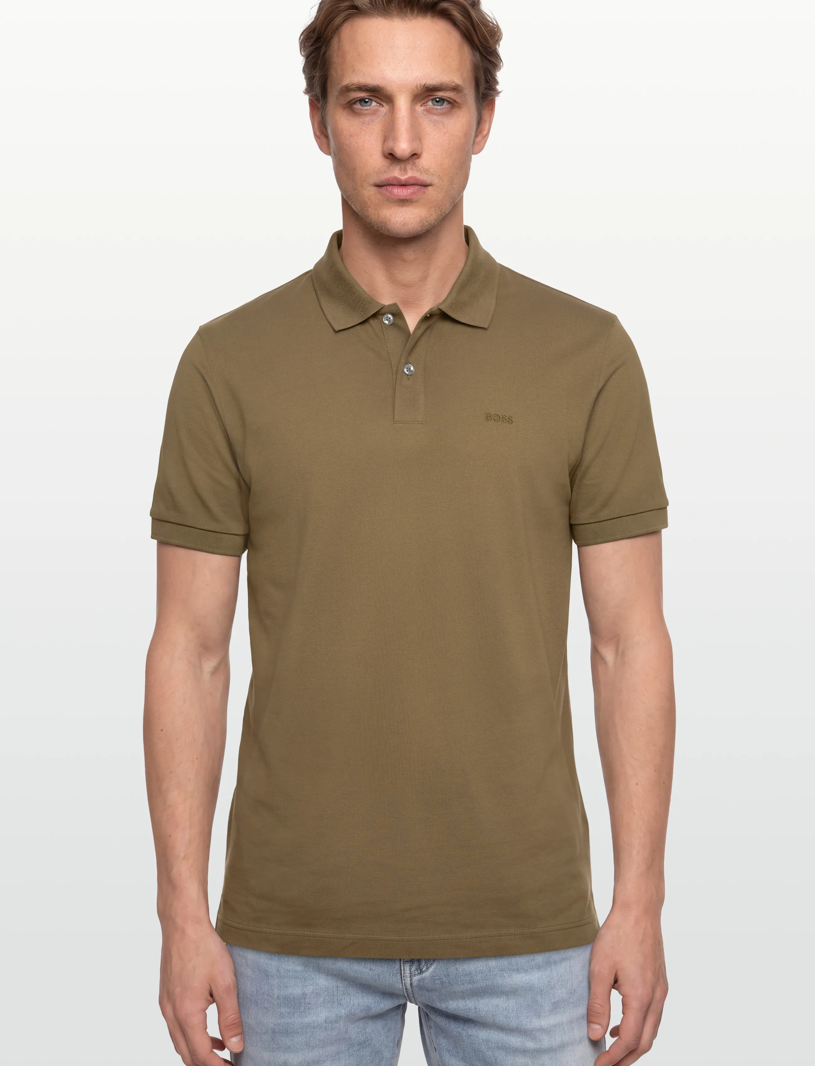 BOSS - Pallas - kortærmede poloer - dark green - 3