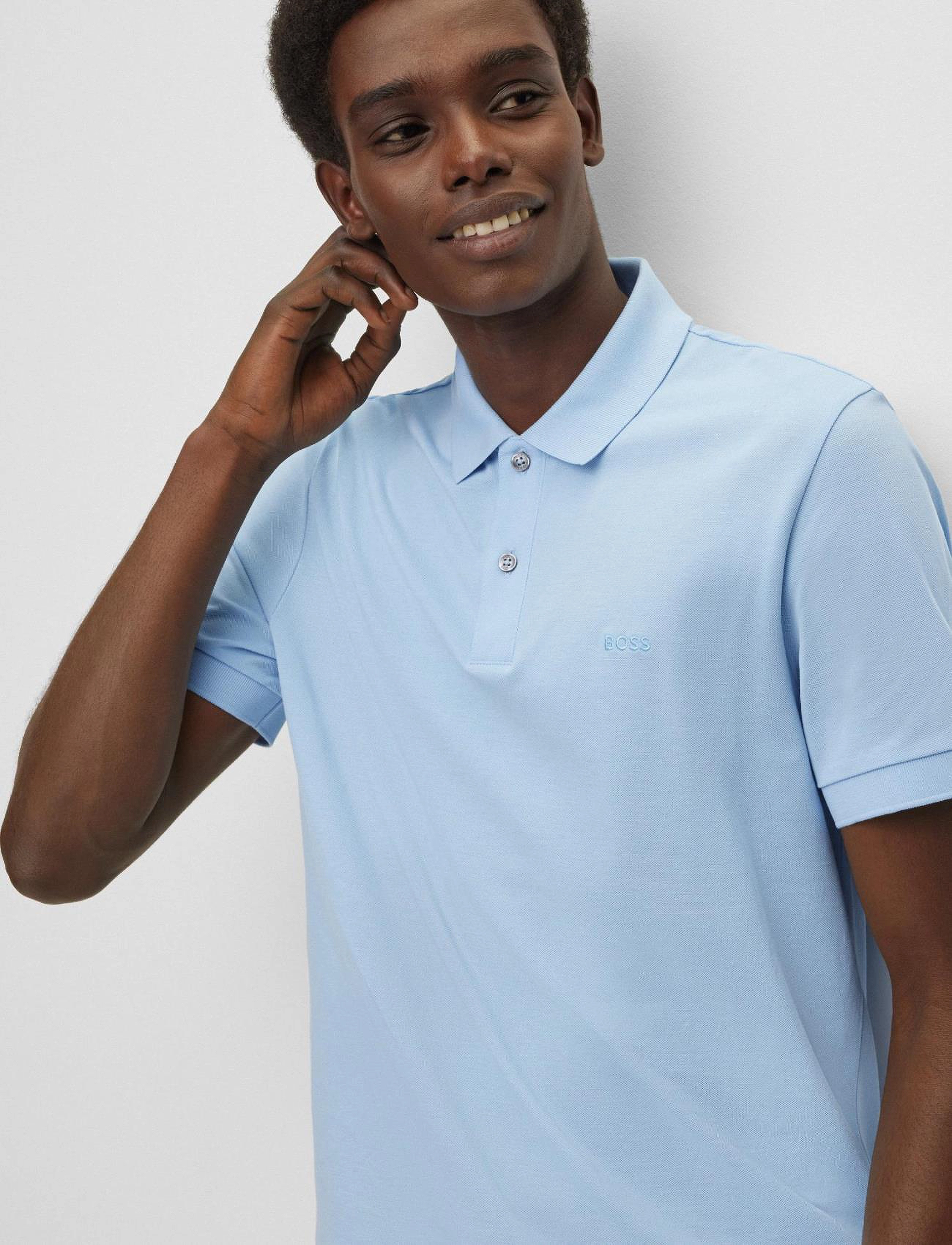 BOSS - Pallas - kortærmede poloer - light/pastel blue - 3