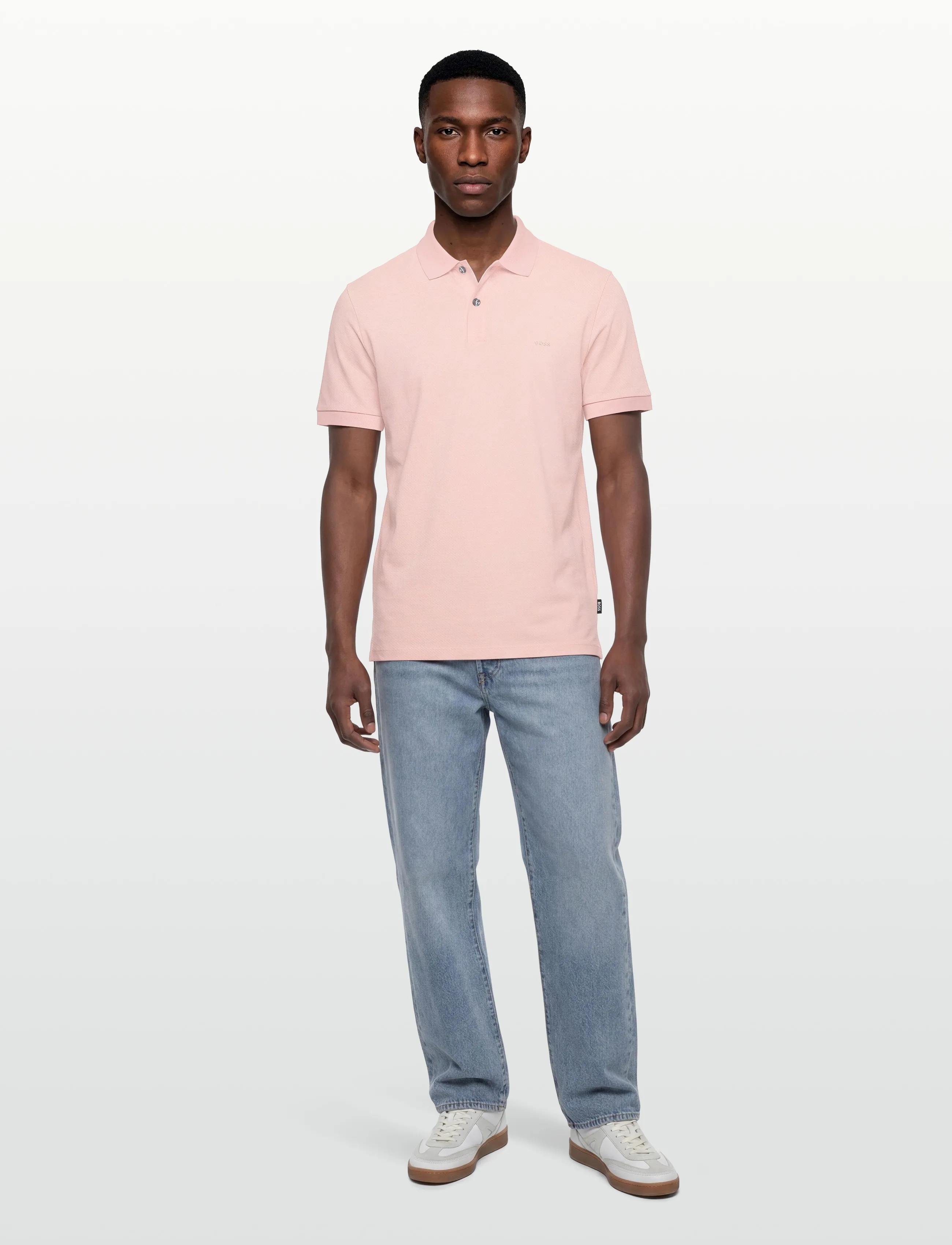 BOSS Pallas, L, Polos, Rosa - Short-sleeved, Männerswear