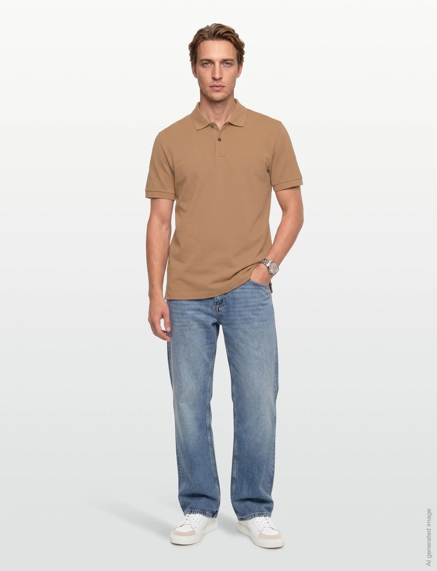 BOSS - Pallas - kurzärmelig - medium beige - 0